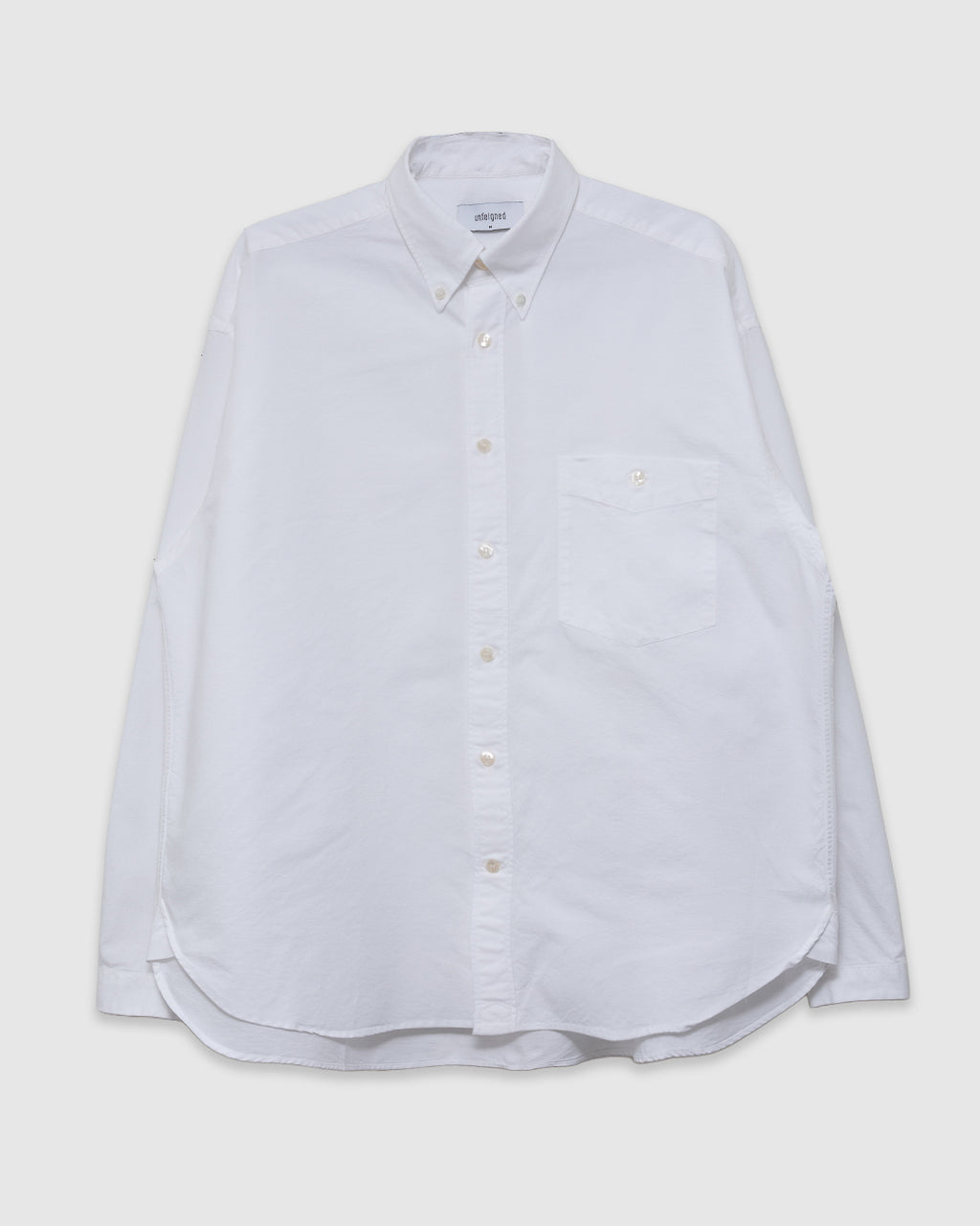 LS Baggy Shirt Washed Oxford White