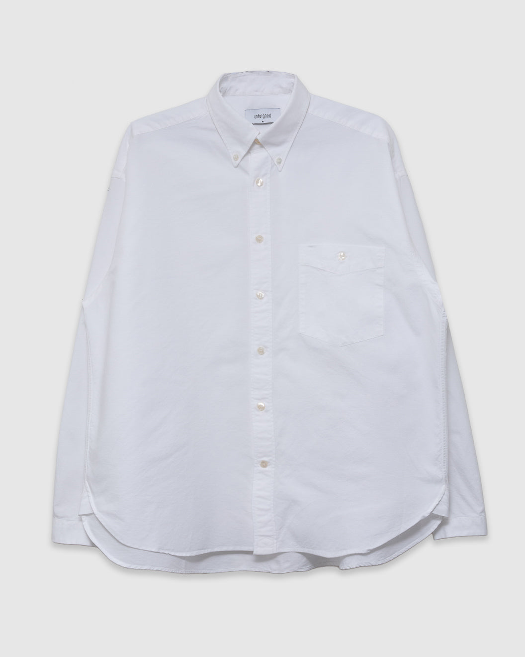 LS Baggy Shirt Washed Oxford White