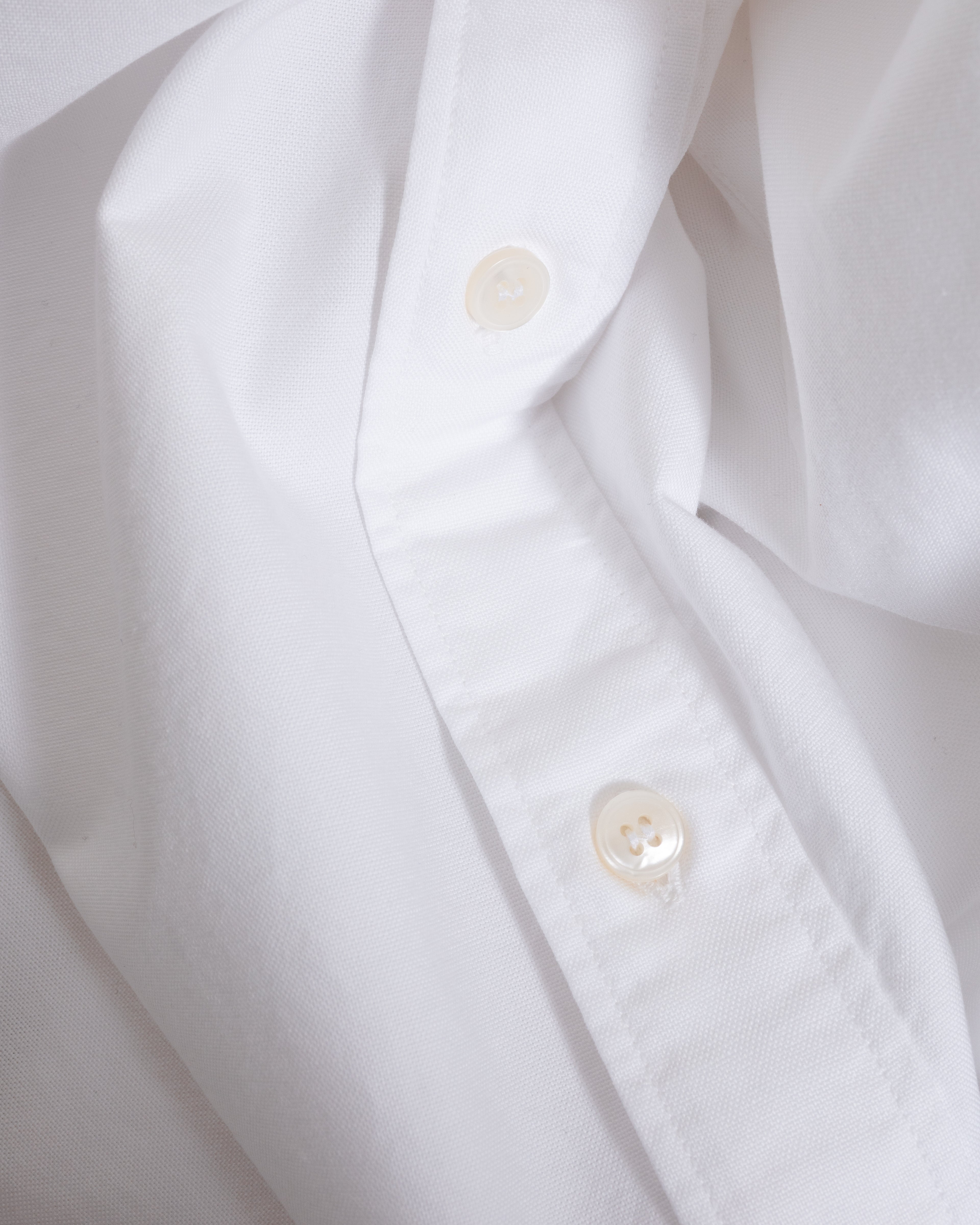 LS Baggy Shirt Washed Oxford White