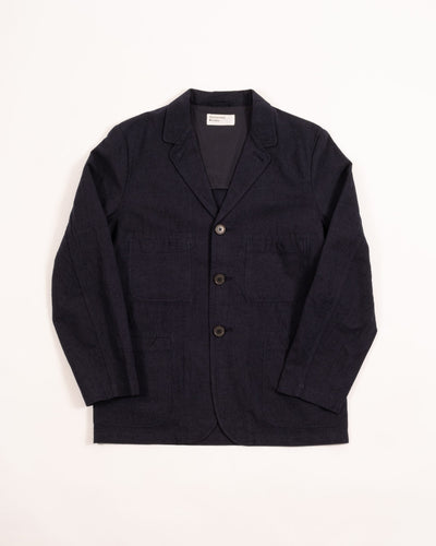 Five Pocket Jacket in Lord Cotton/Linen - Navy