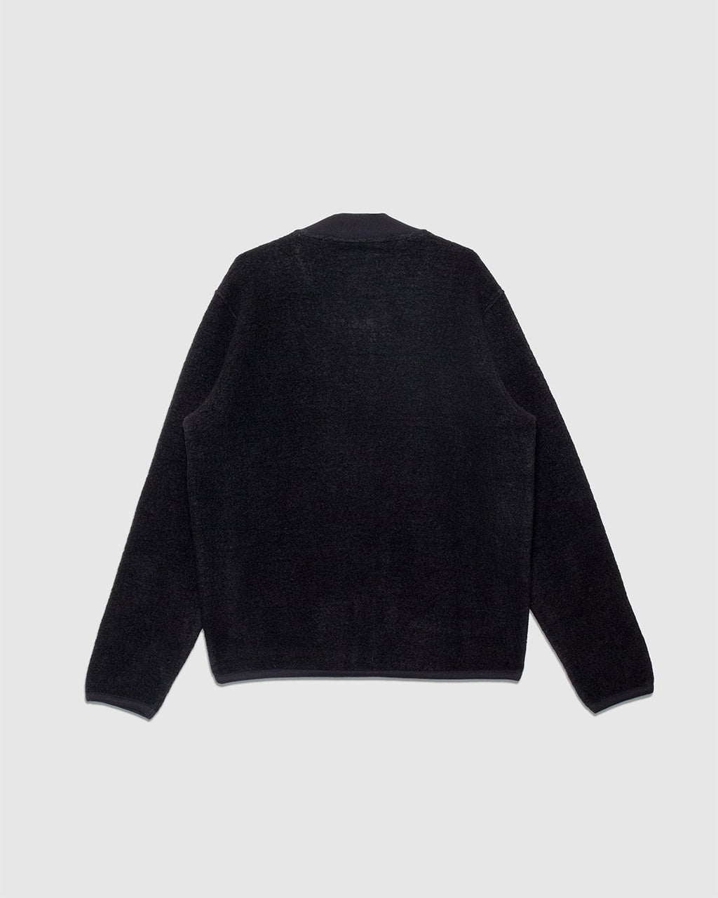 Zip Bomber Wool Fleece Black