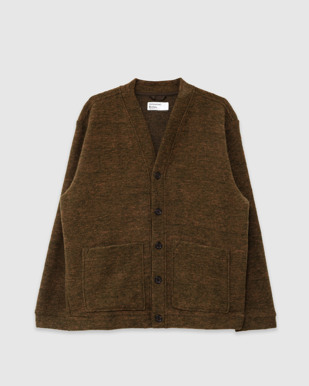 Cardigan Pino Wool Fleece Brown