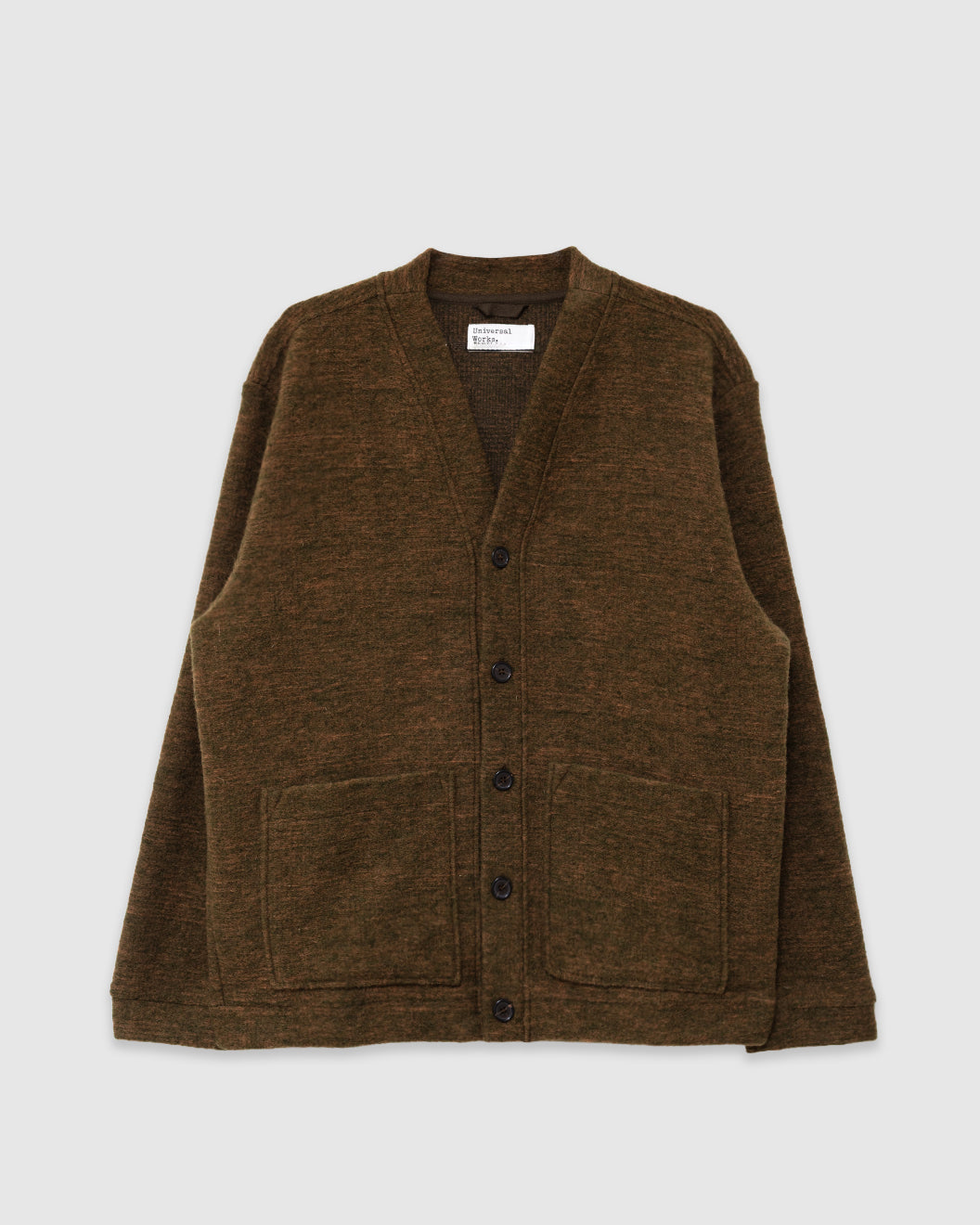 Cardigan Pino Wool Fleece Brown