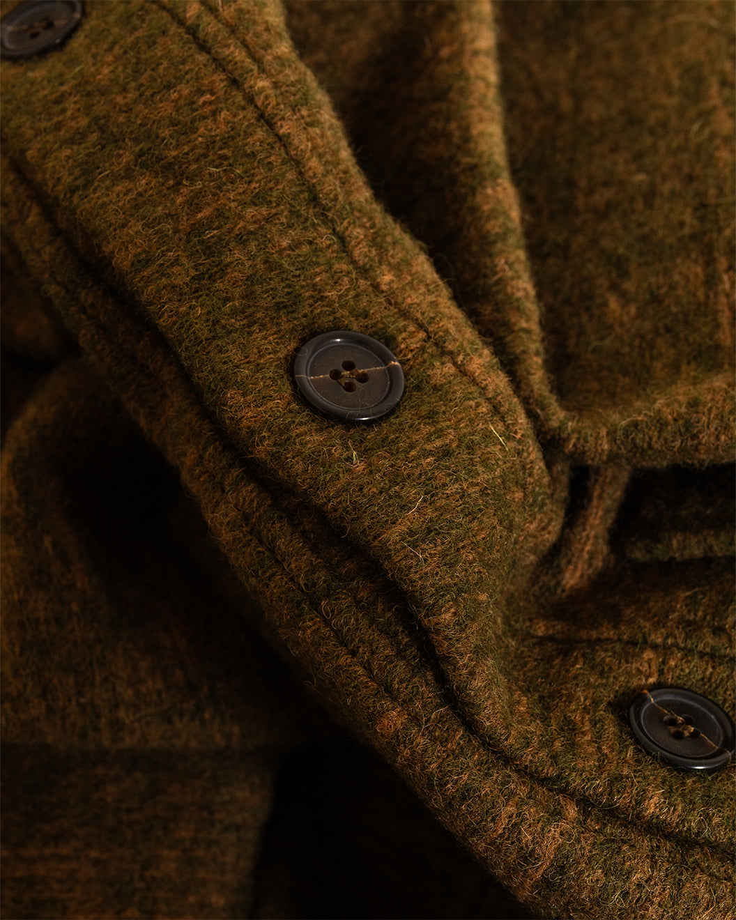 Cardigan Pino Wool Fleece Brown