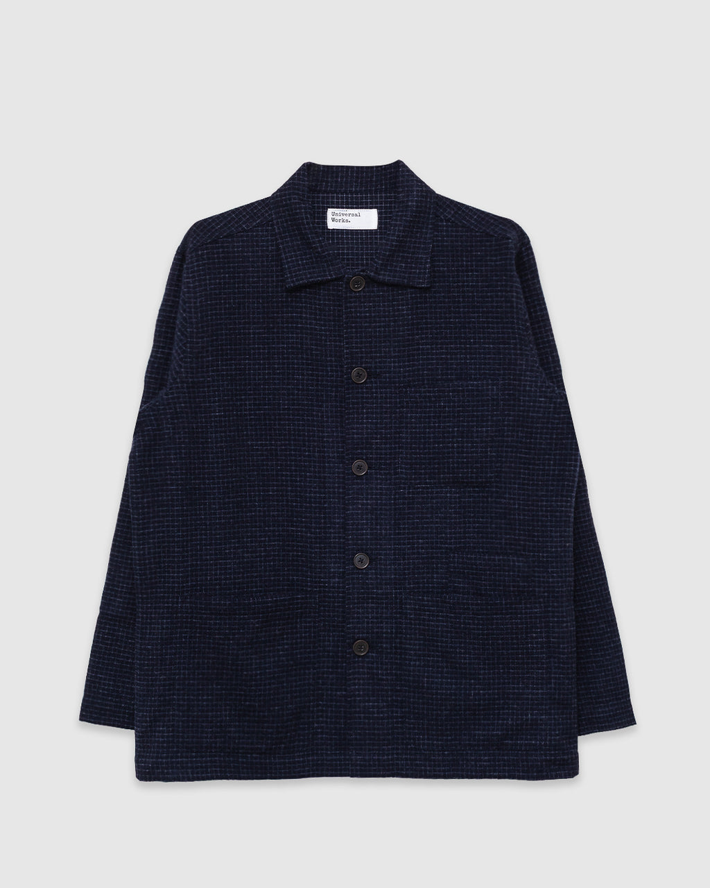 Bakers Overshirt Bobby Wool Mix Navy Check