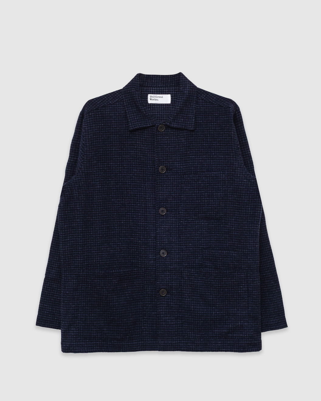 Bakers Overshirt Bobby Wool Mix Navy Check