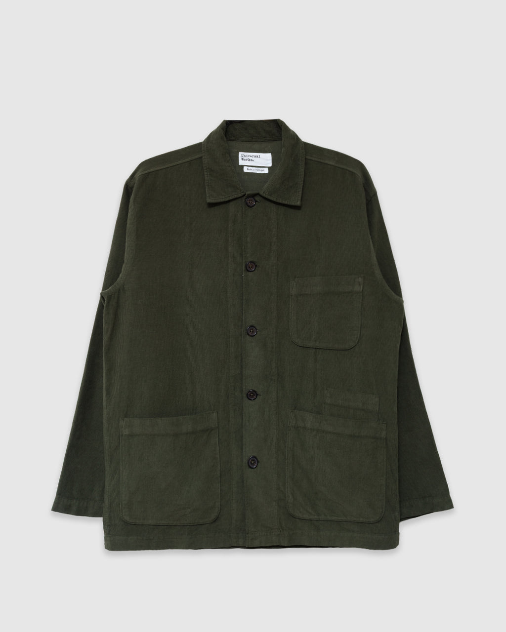 Bakers Overshirt Fine Cord Olive