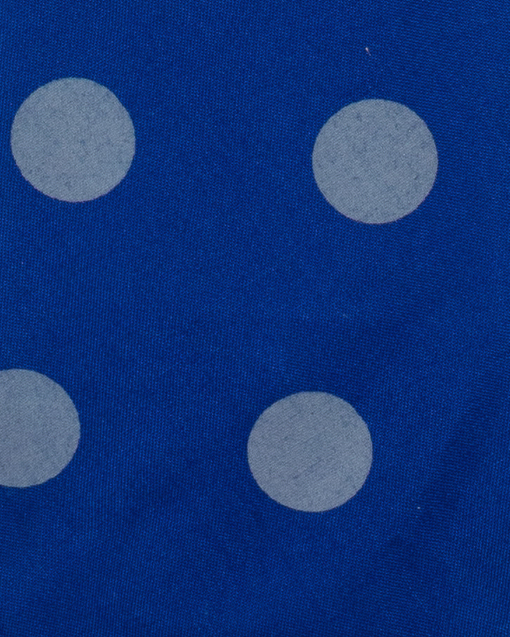 Bold Dot Print Tie Blue