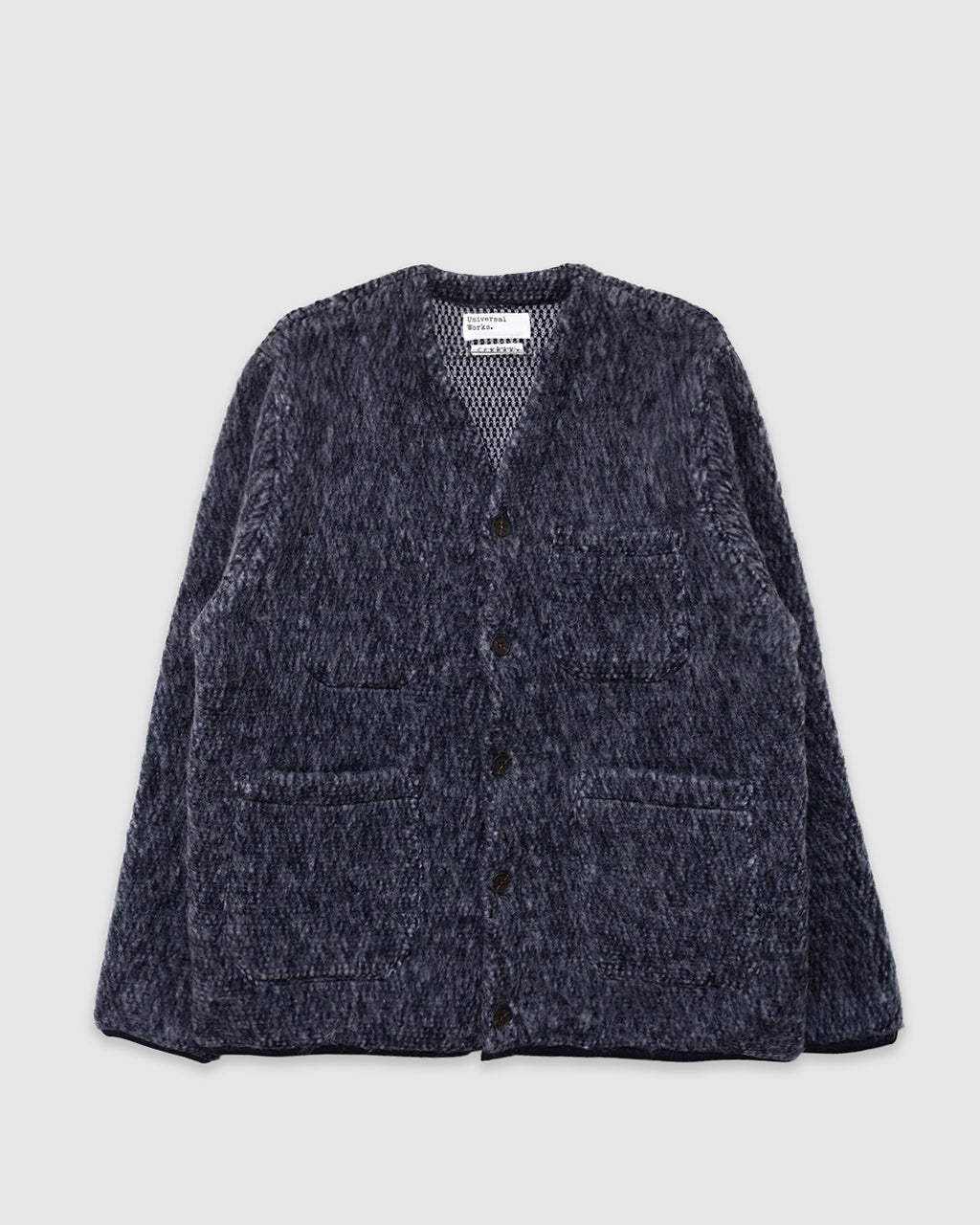 Cardigan Losso Mohair Mix Navy/ Pale Grey