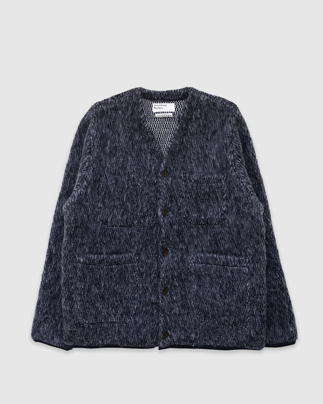 Cardigan Losso Mohair Mix Navy/ Pale Grey