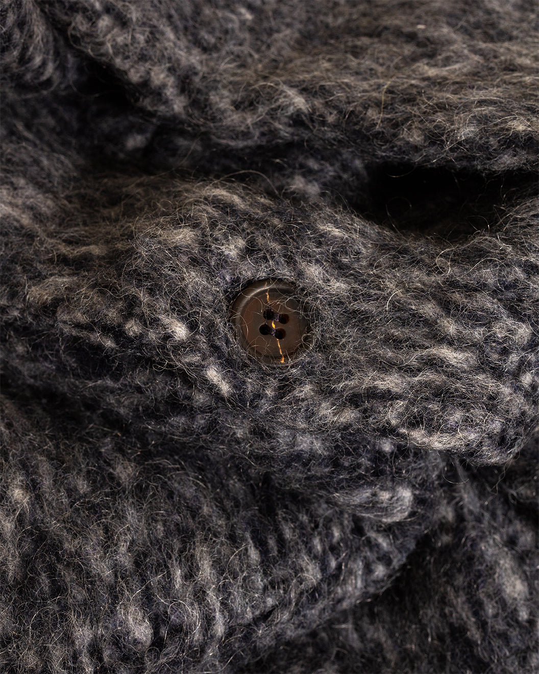 Cardigan Losso Mohair Mix Navy/ Pale Grey