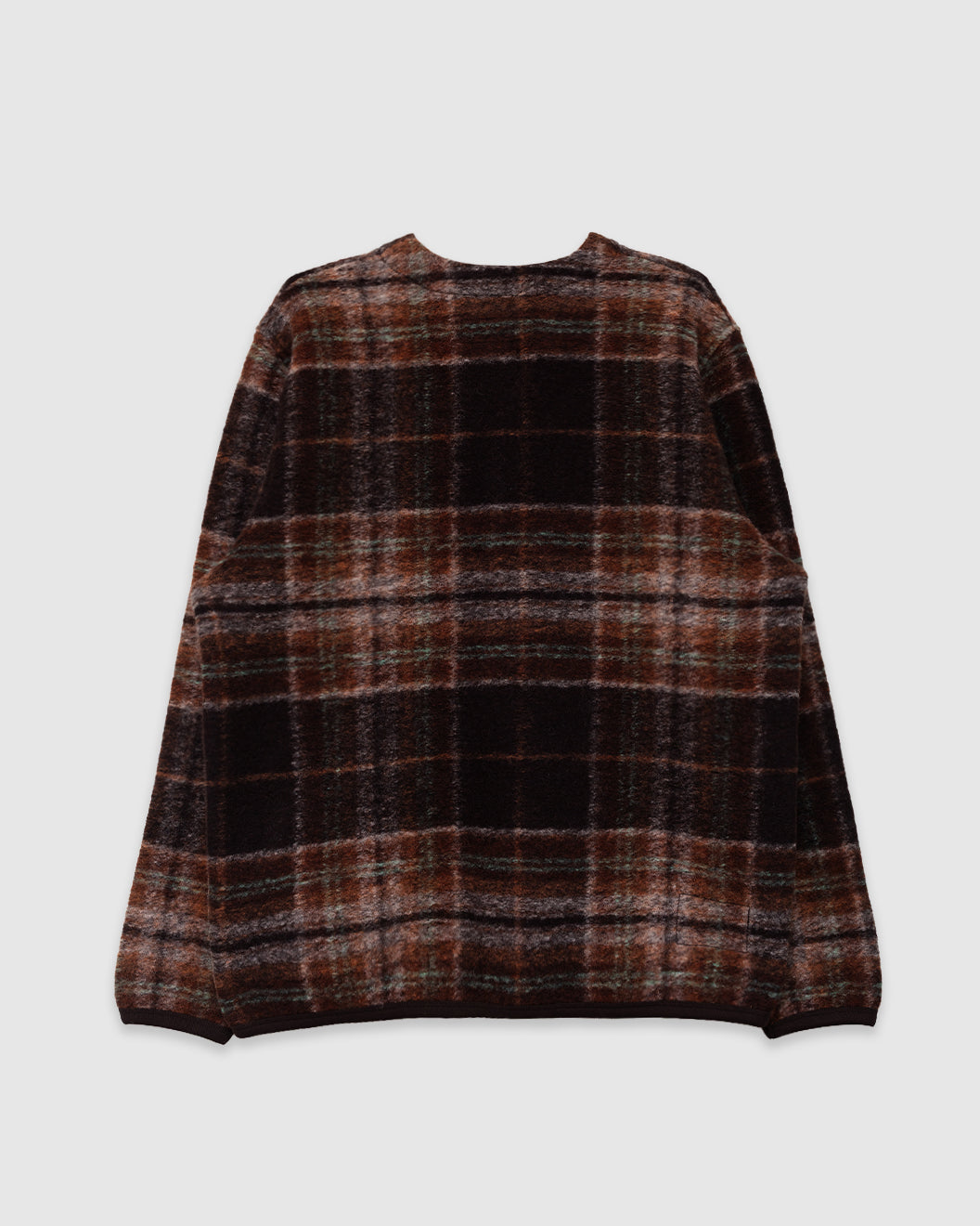 Cardigan Wool Fleece Berry/Brown