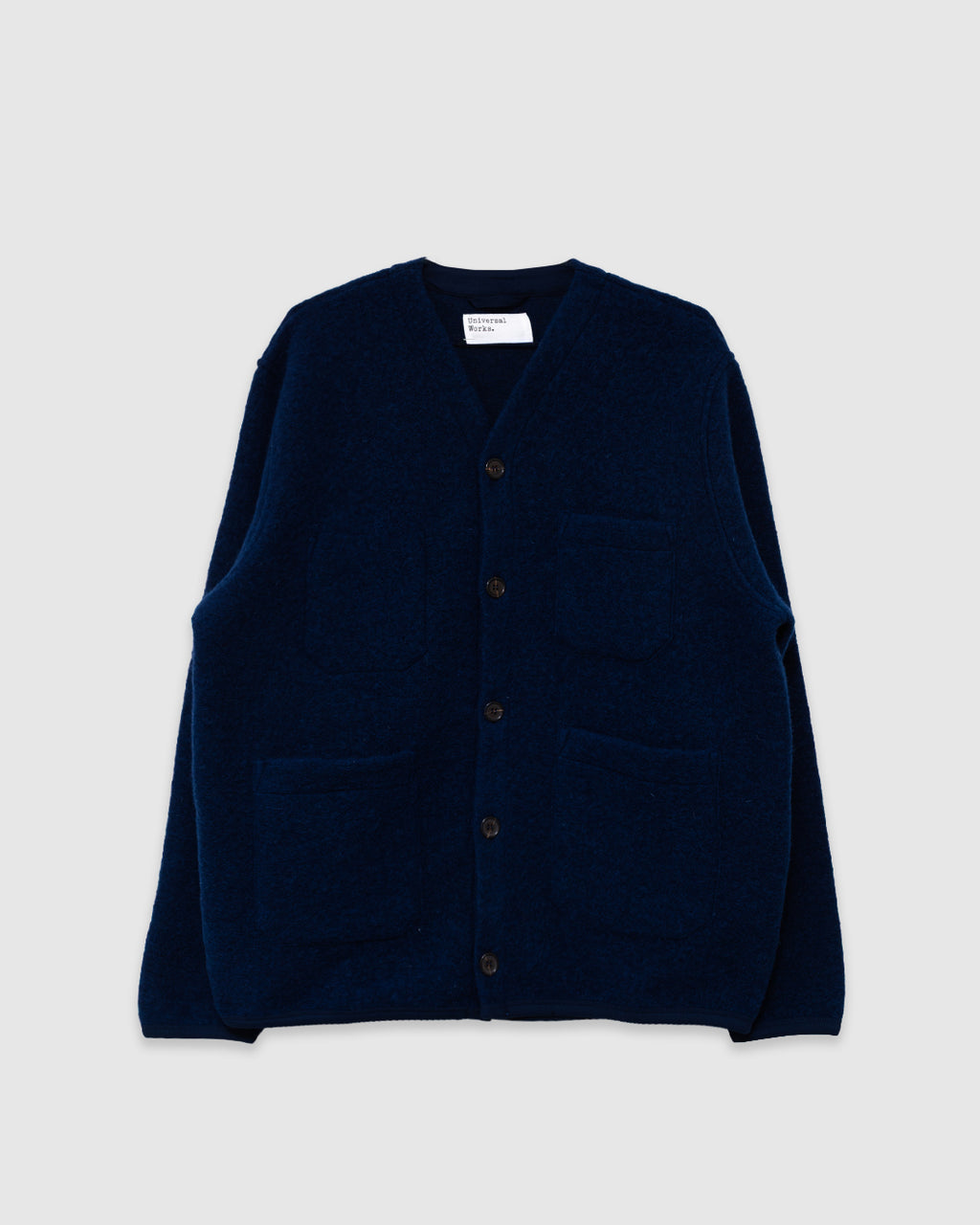 Cardigan Wool Fleece Indigo