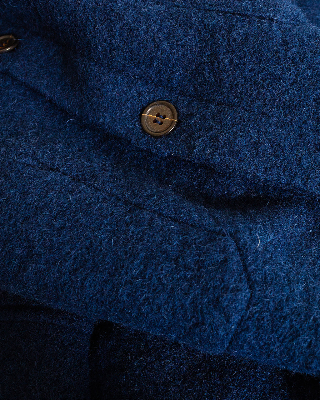 Cardigan Wool Fleece Indigo