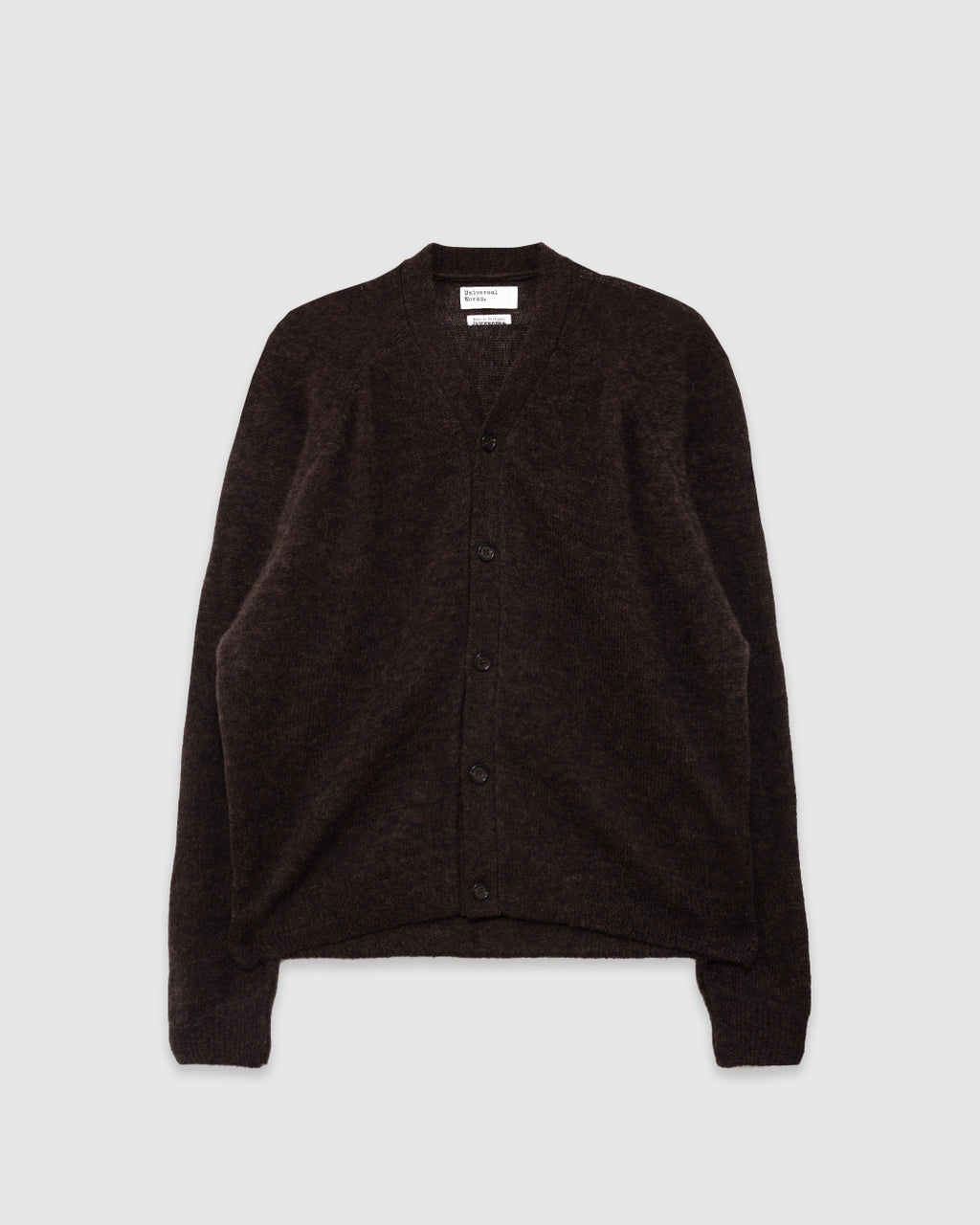 David Cardigan Alpaca Knit Brown