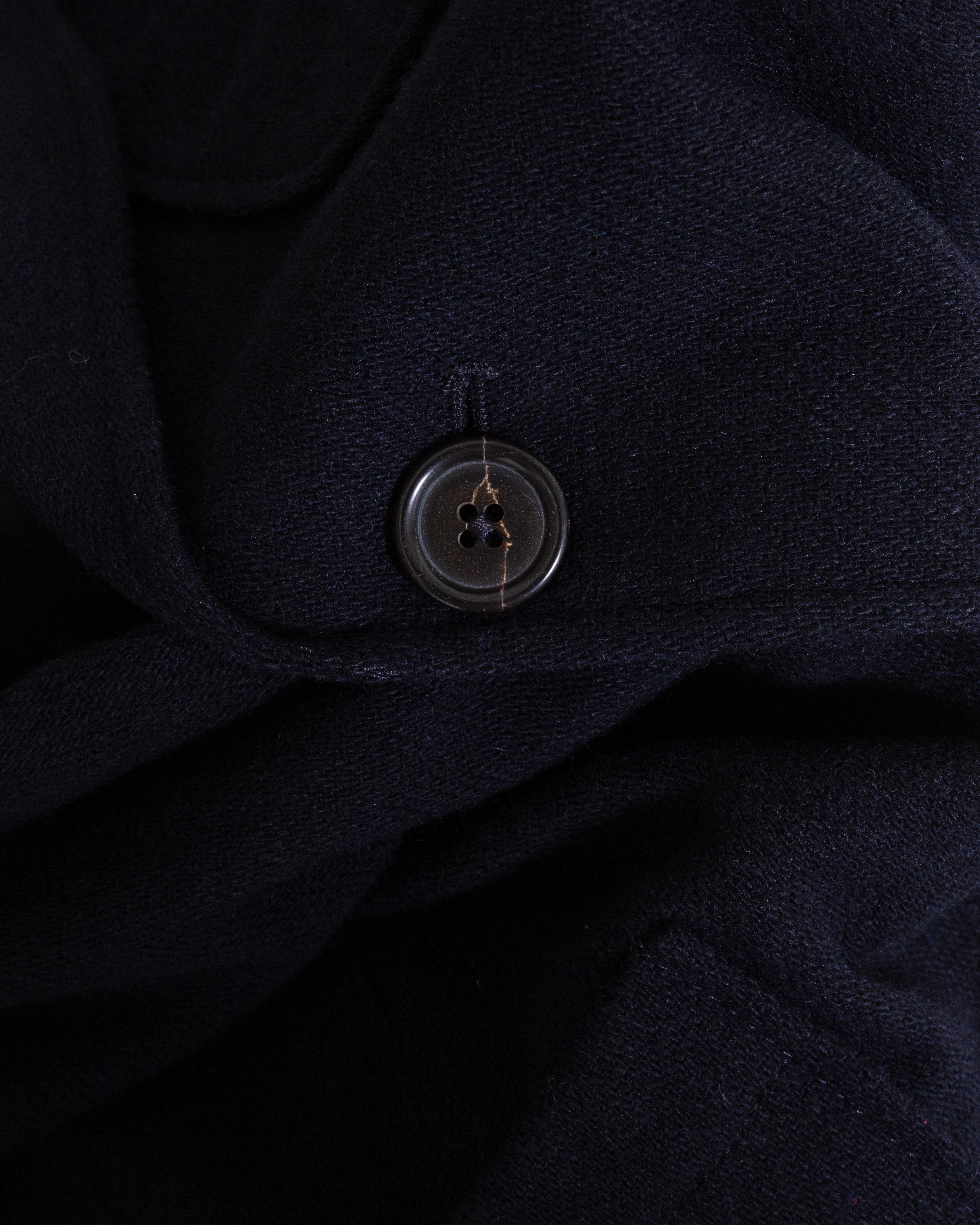 JJ Waistcoat Robin Wool Mix Dark Navy