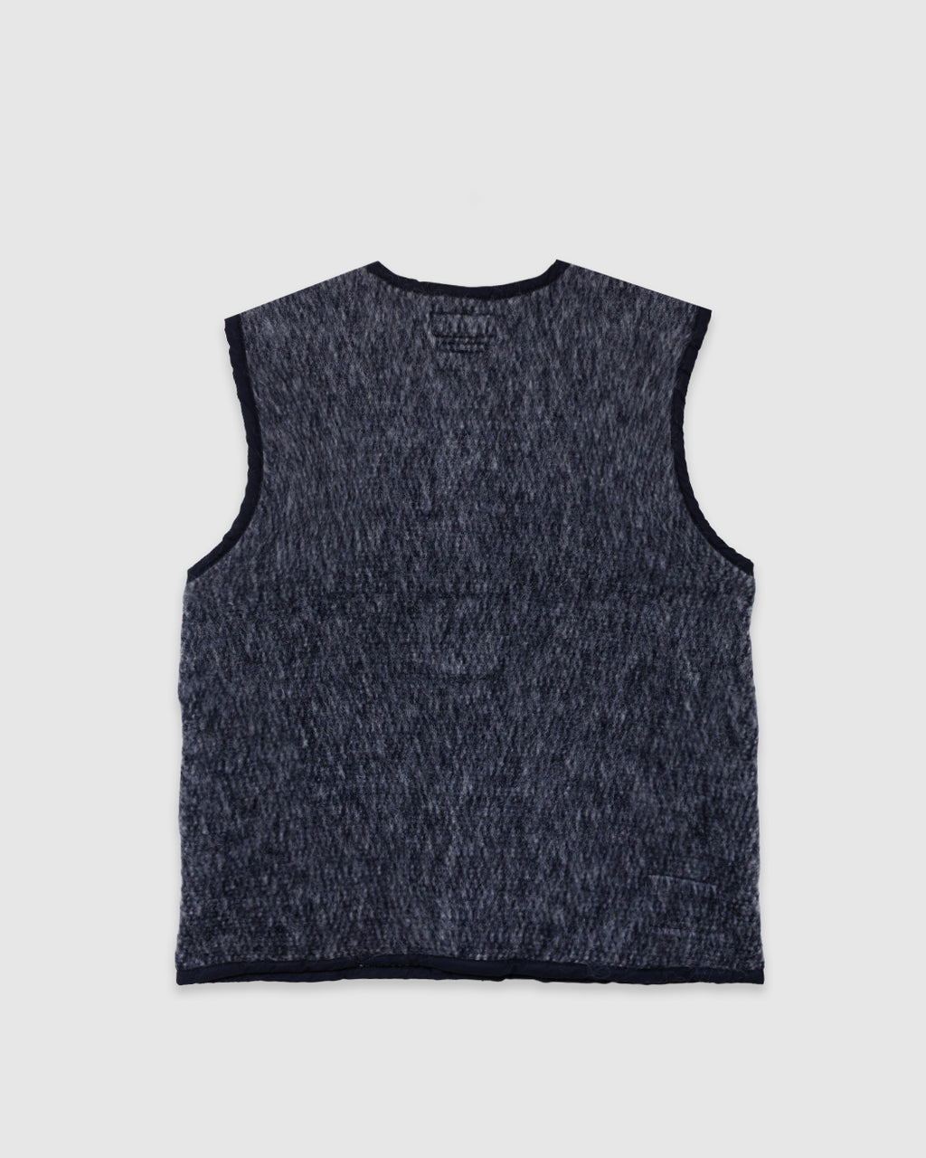 Lancaster Gilet Losso Mohair Mix Navy/ Pale Grey