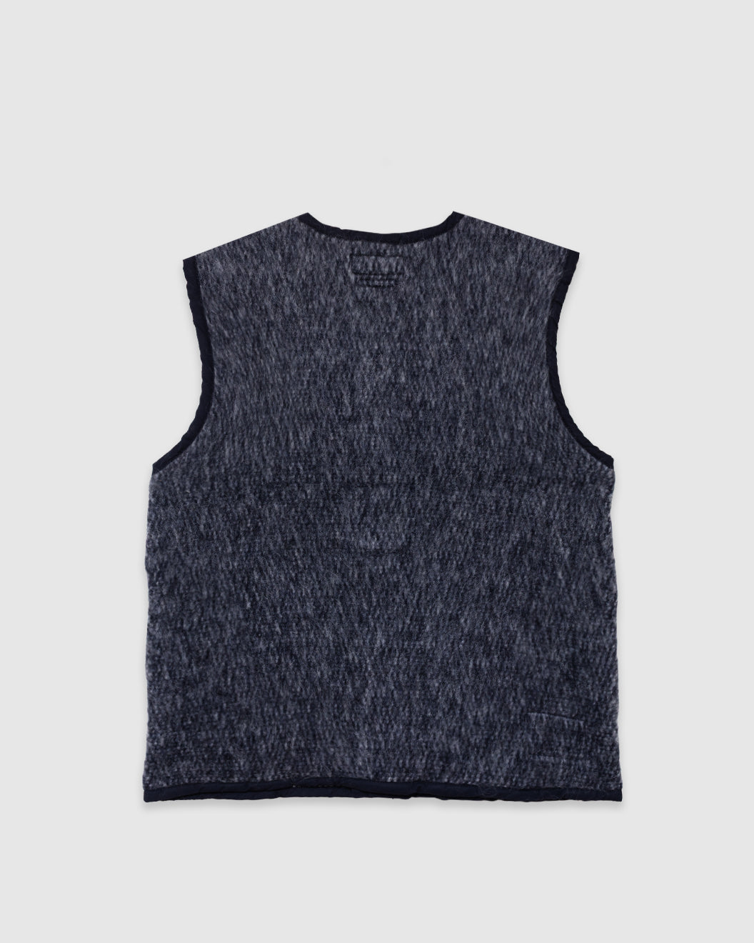 Lancaster Gilet Losso Mohair Mix Navy/ Pale Grey