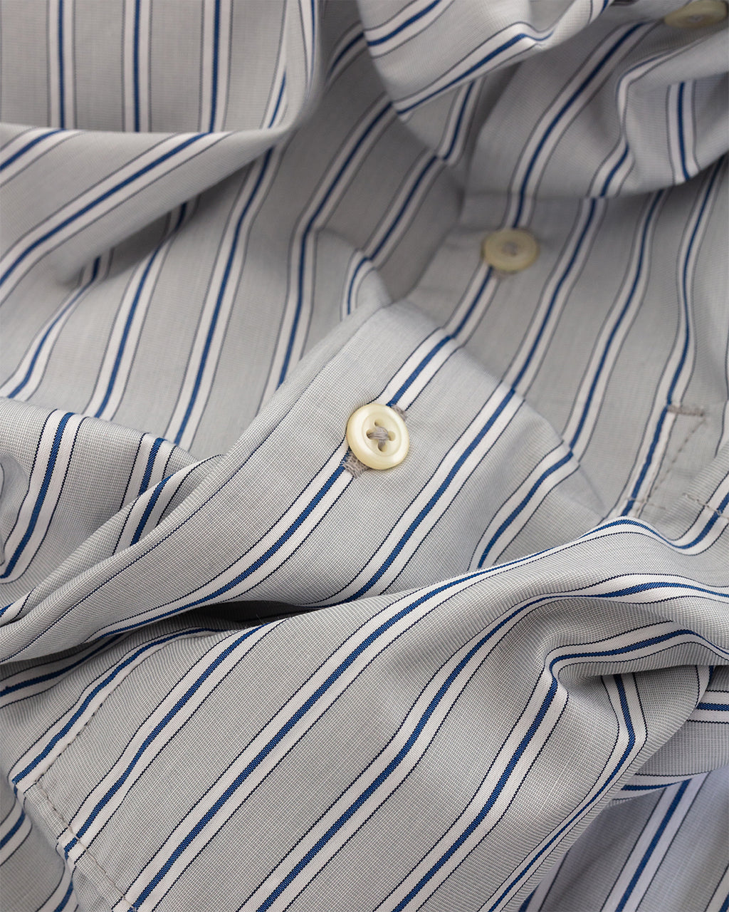 Lucky Shirt Refab Compact Cotton Grey Stripe