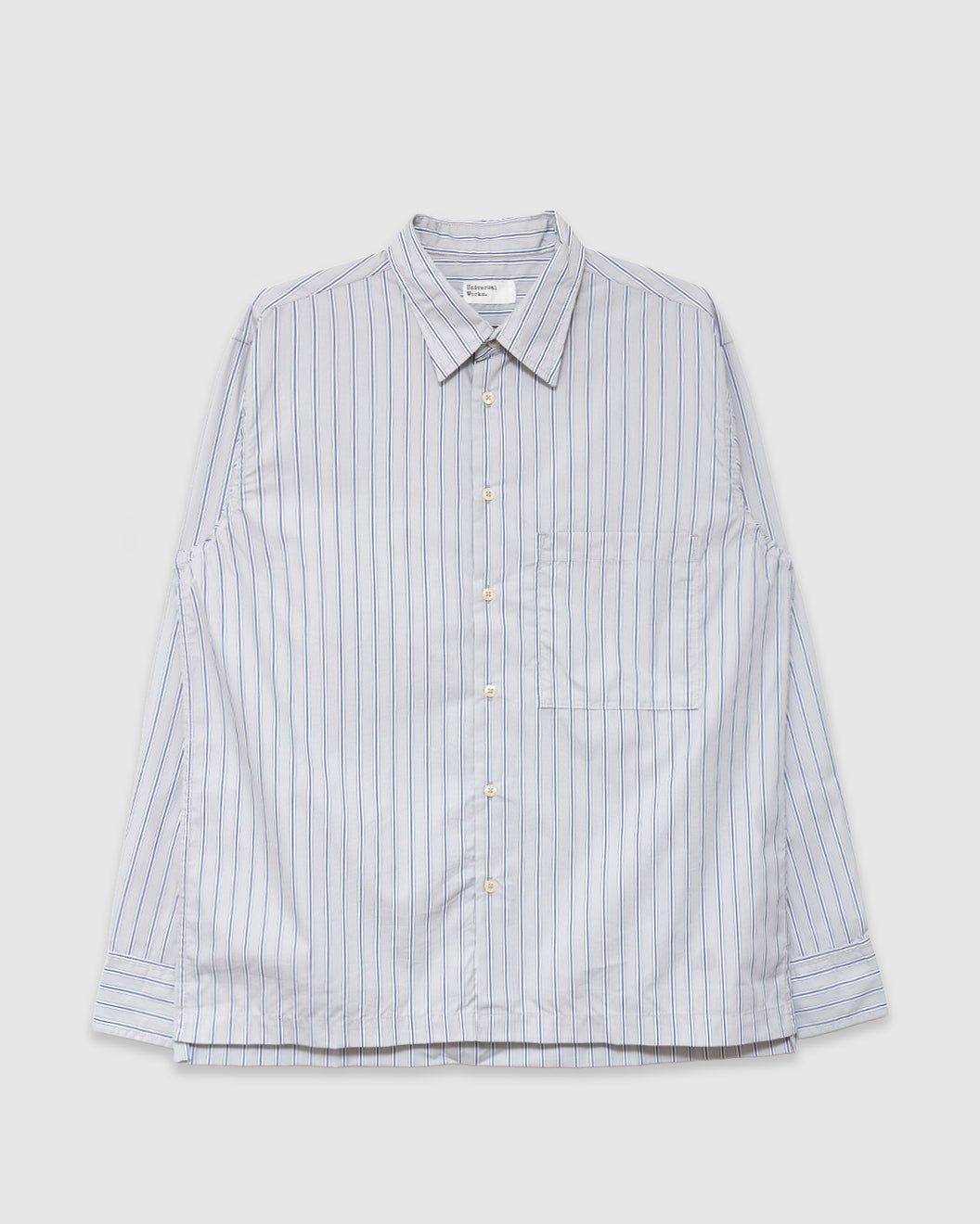 Lucky Shirt Refab Compact Cotton Grey Stripe