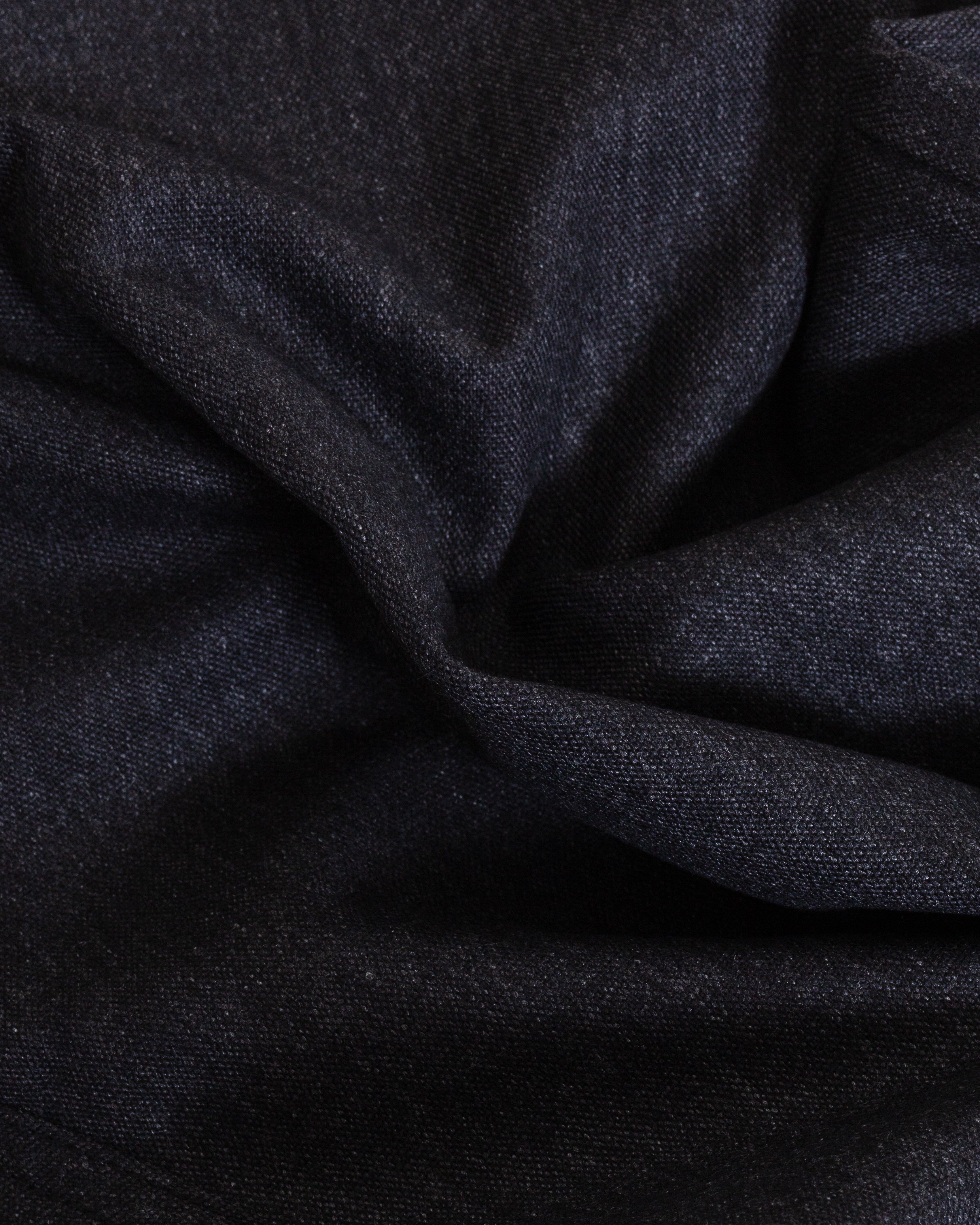 Military Chino Recycled Italian Tweed Charcoal