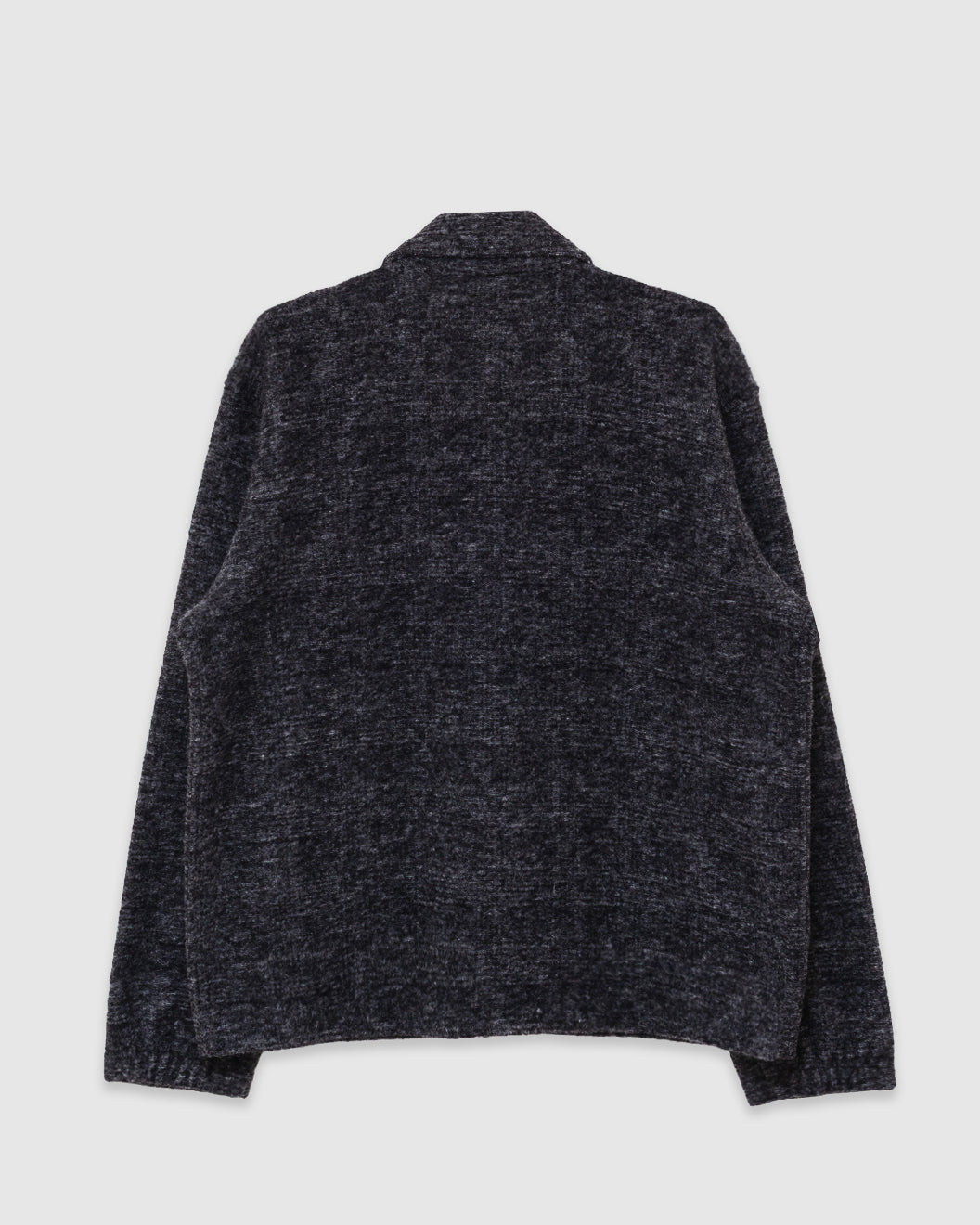 Rams Jacket Wool Mix Knit Grey Marl