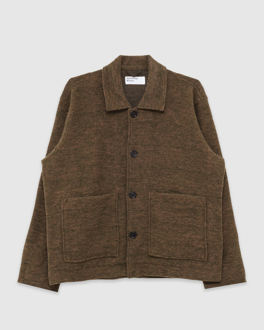 Rams Jacket Wool Mix Knit Olive