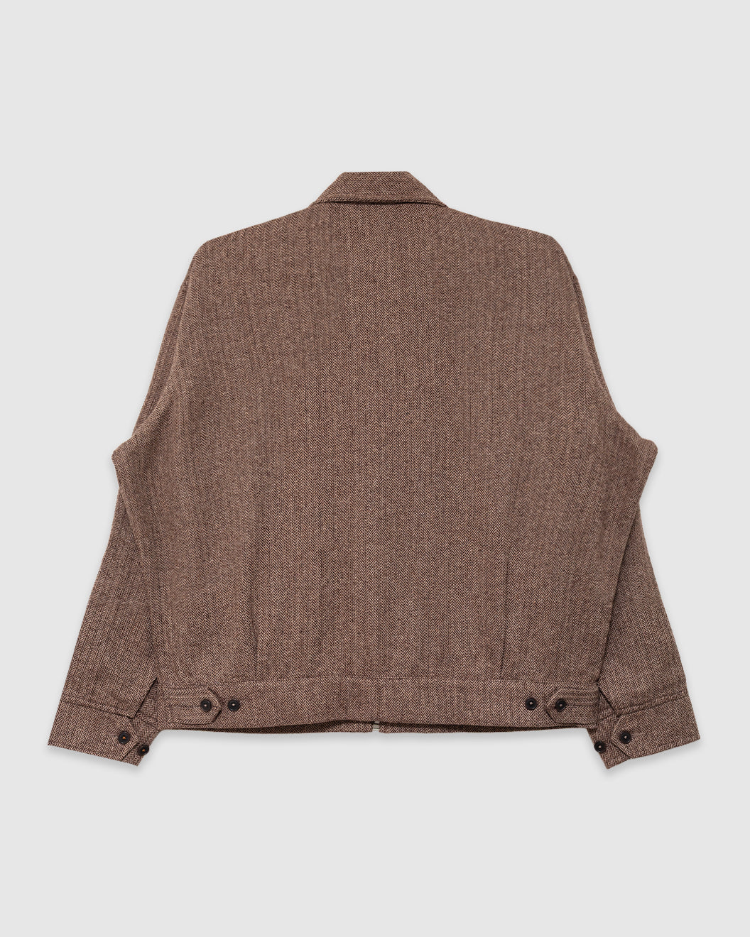 E130 Jacket Wool Herringbone Brown