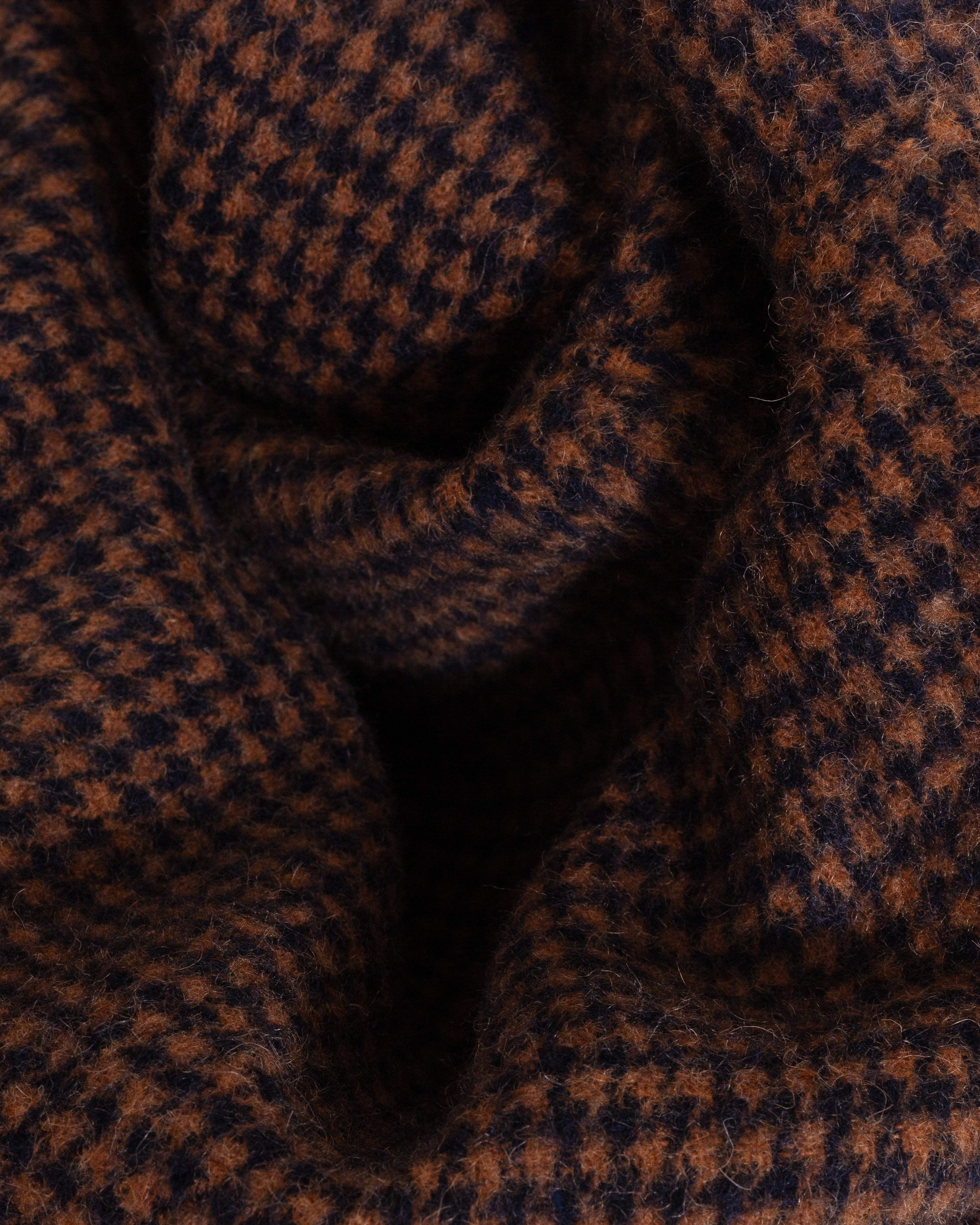 Stan Coat Wool Tweed Mix Navy/Brown