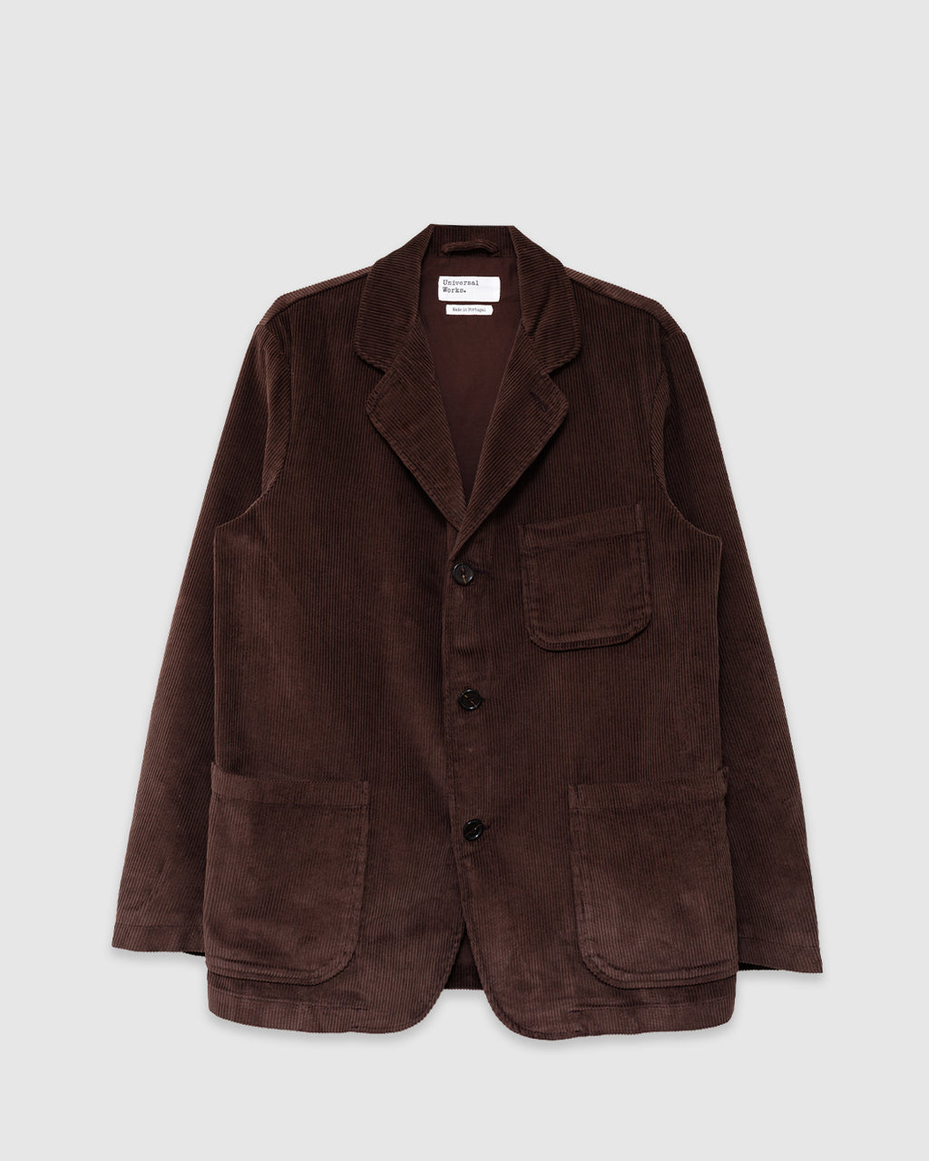 Three Button Jacket Cord Cacao