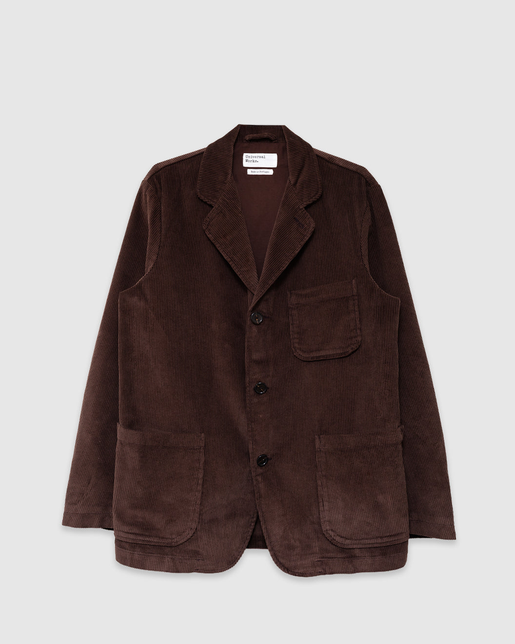 Three Button Jacket Cord Cacao