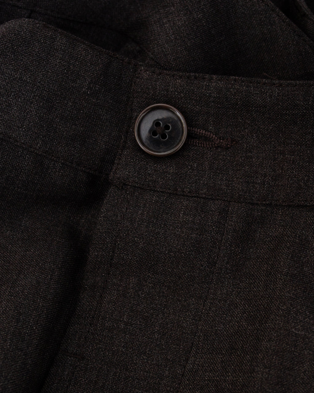 Dutch Pant Tropical Suiting Brown Marl