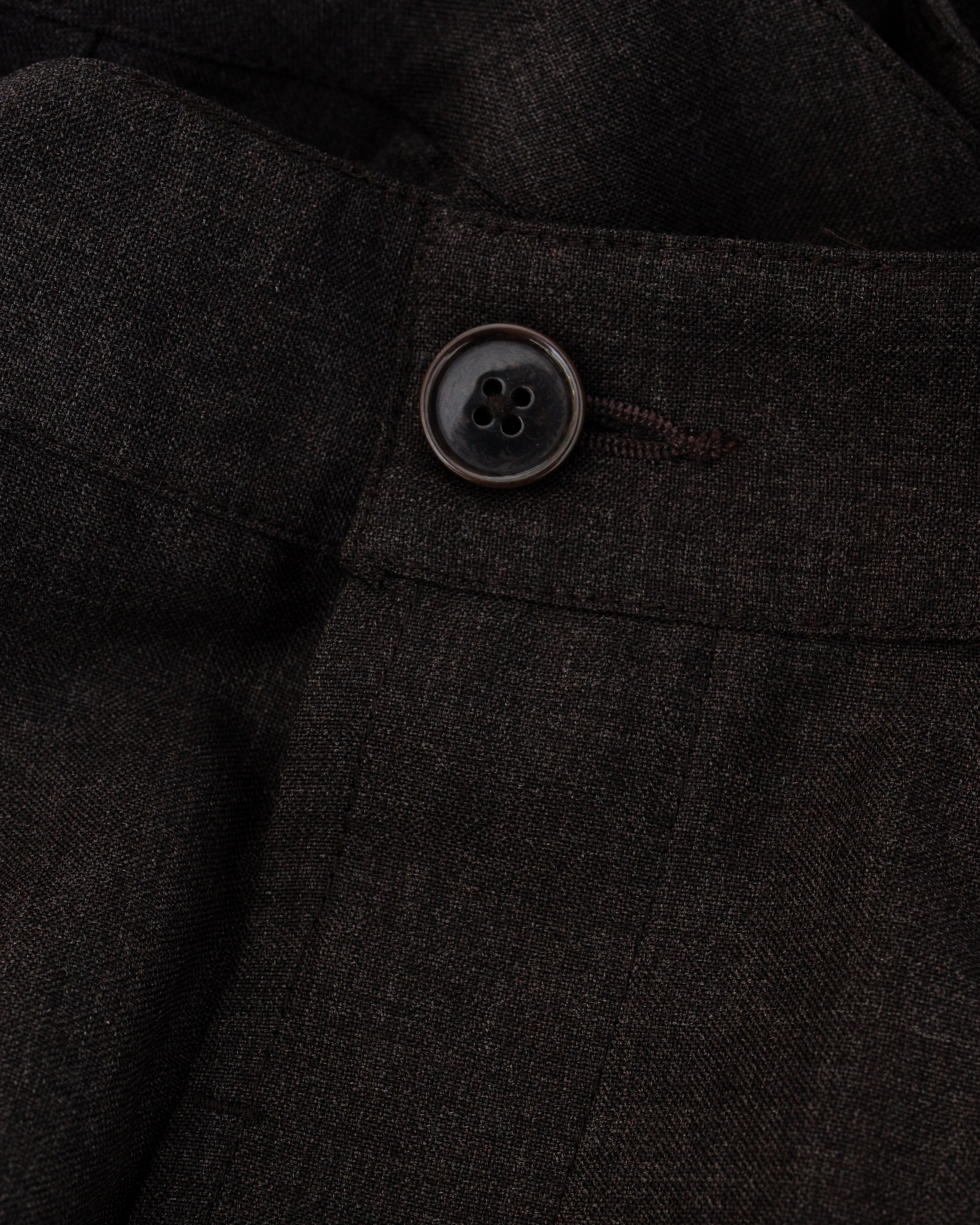 Dutch Pant Tropical Suiting Brown Marl