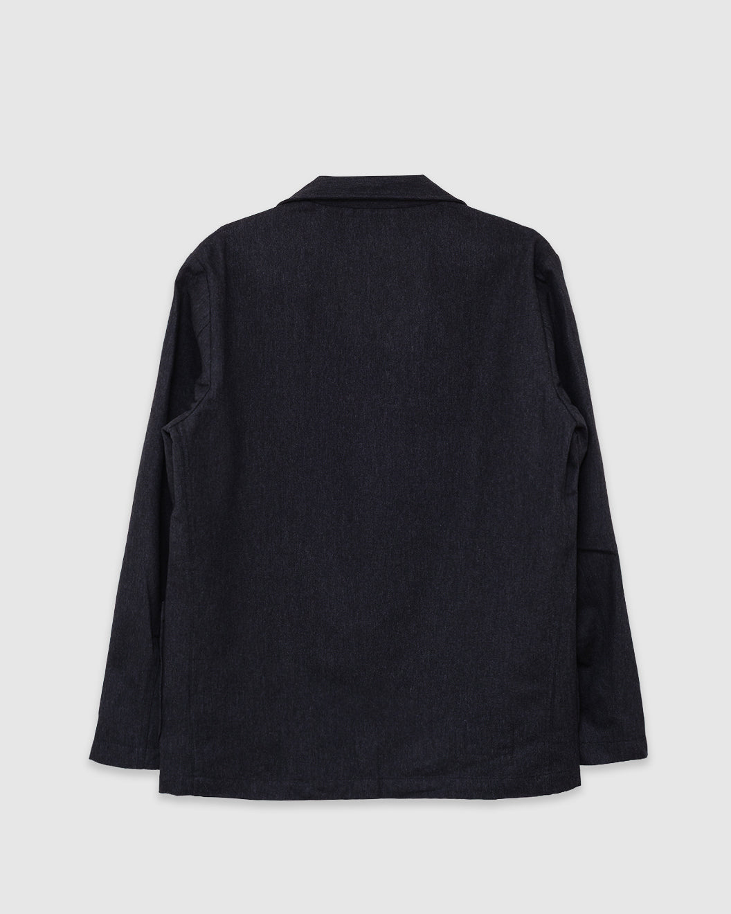 Two Button Jacket Recycled Italian Tweed Charcoal
