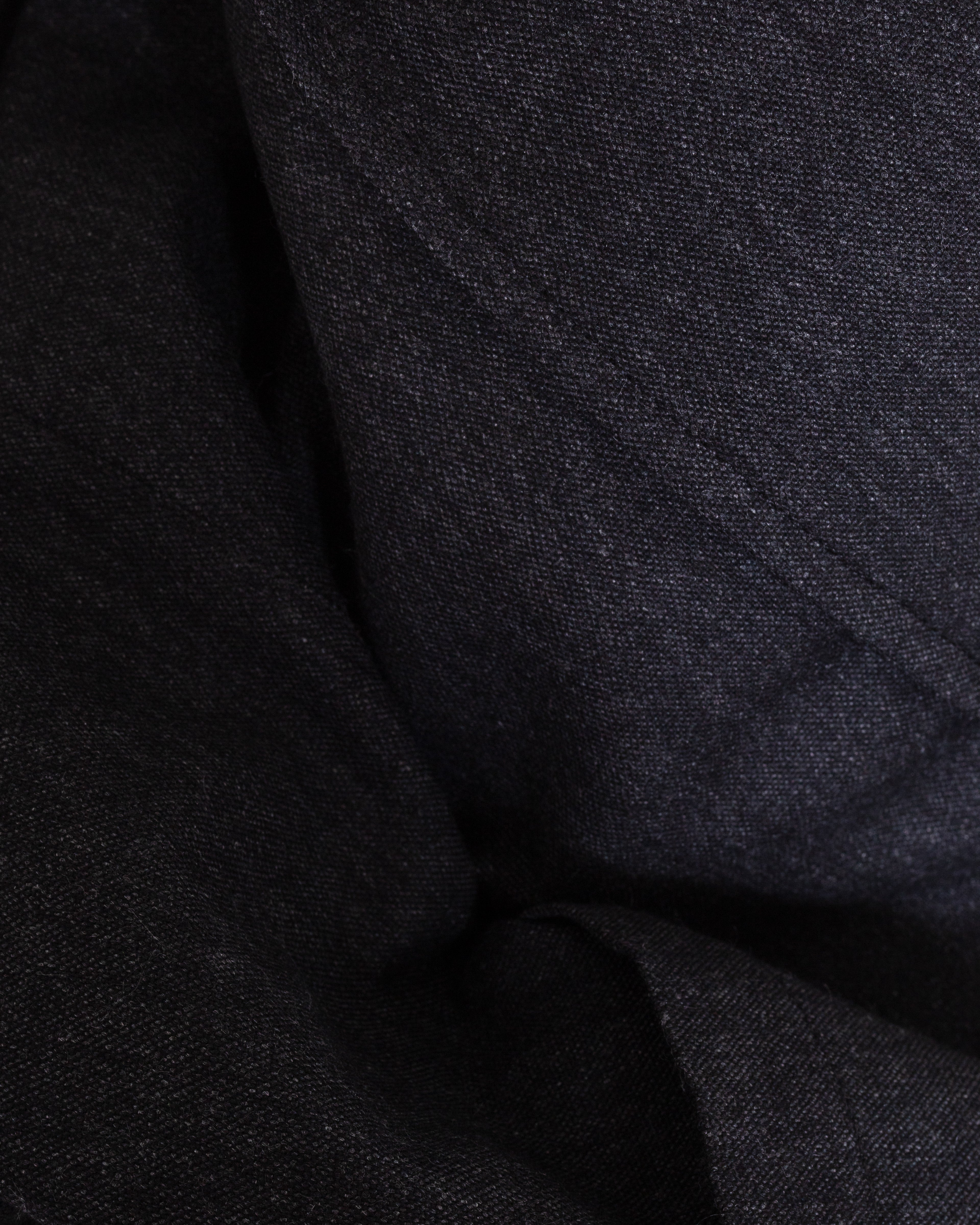 Two Button Jacket Recycled Italian Tweed Charcoal