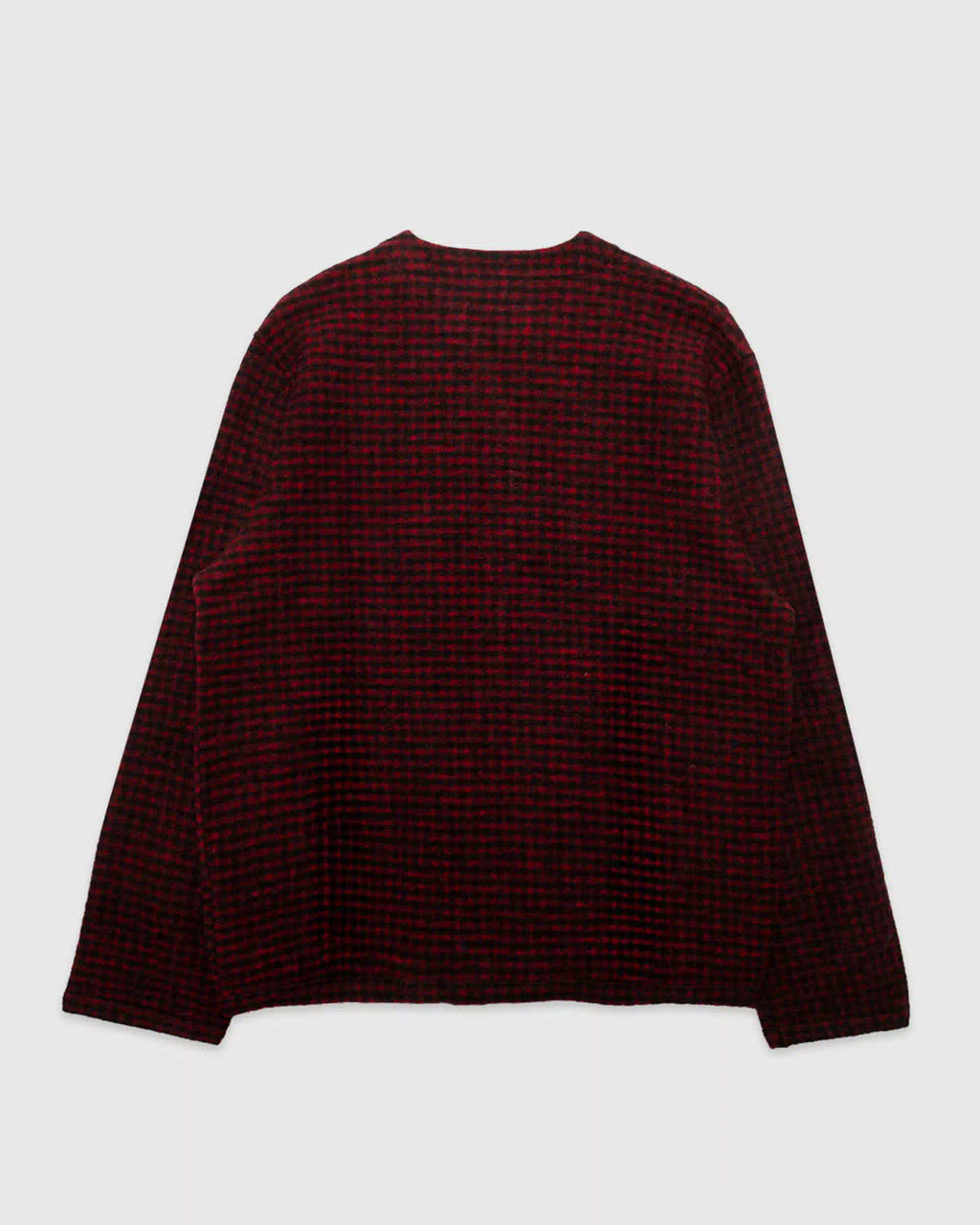 Wool Mix Cardigan Black/Red