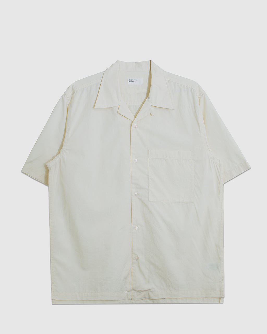 Camp Shirt Broadcloth Ecru