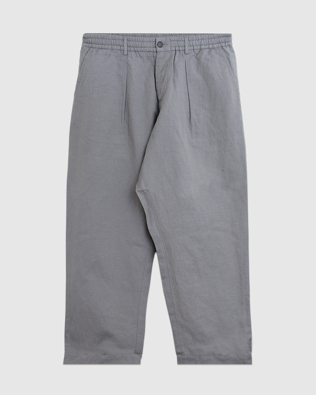 Oxford Pant Linen Slub Mid Grey