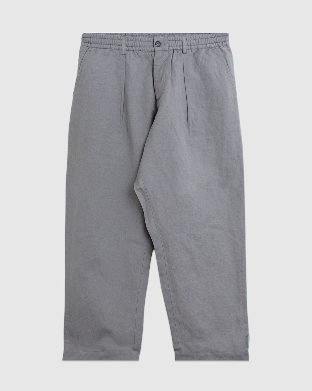 Oxford Pant Linen Slub Mid Grey