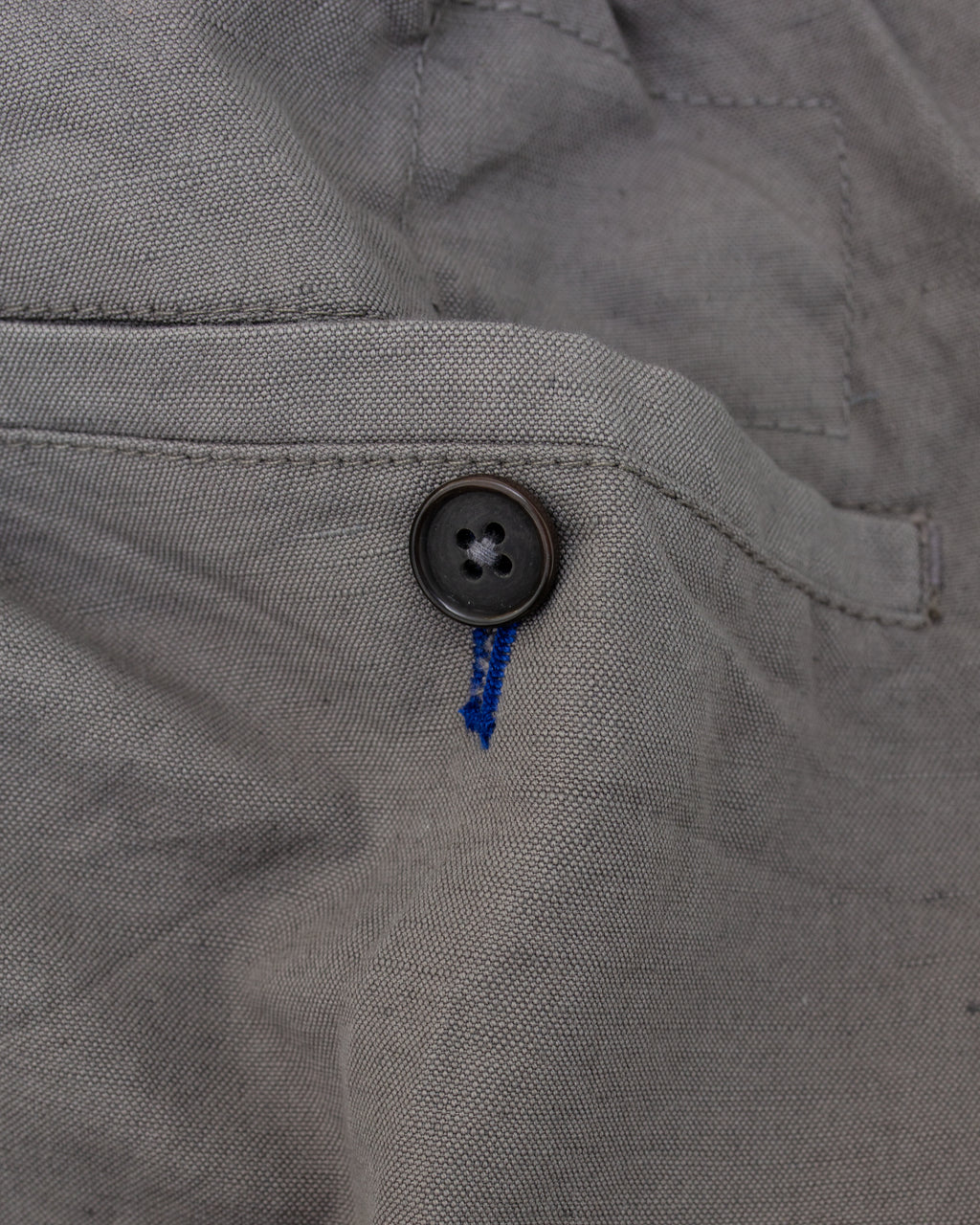 Oxford Pant Linen Slub Mid Grey