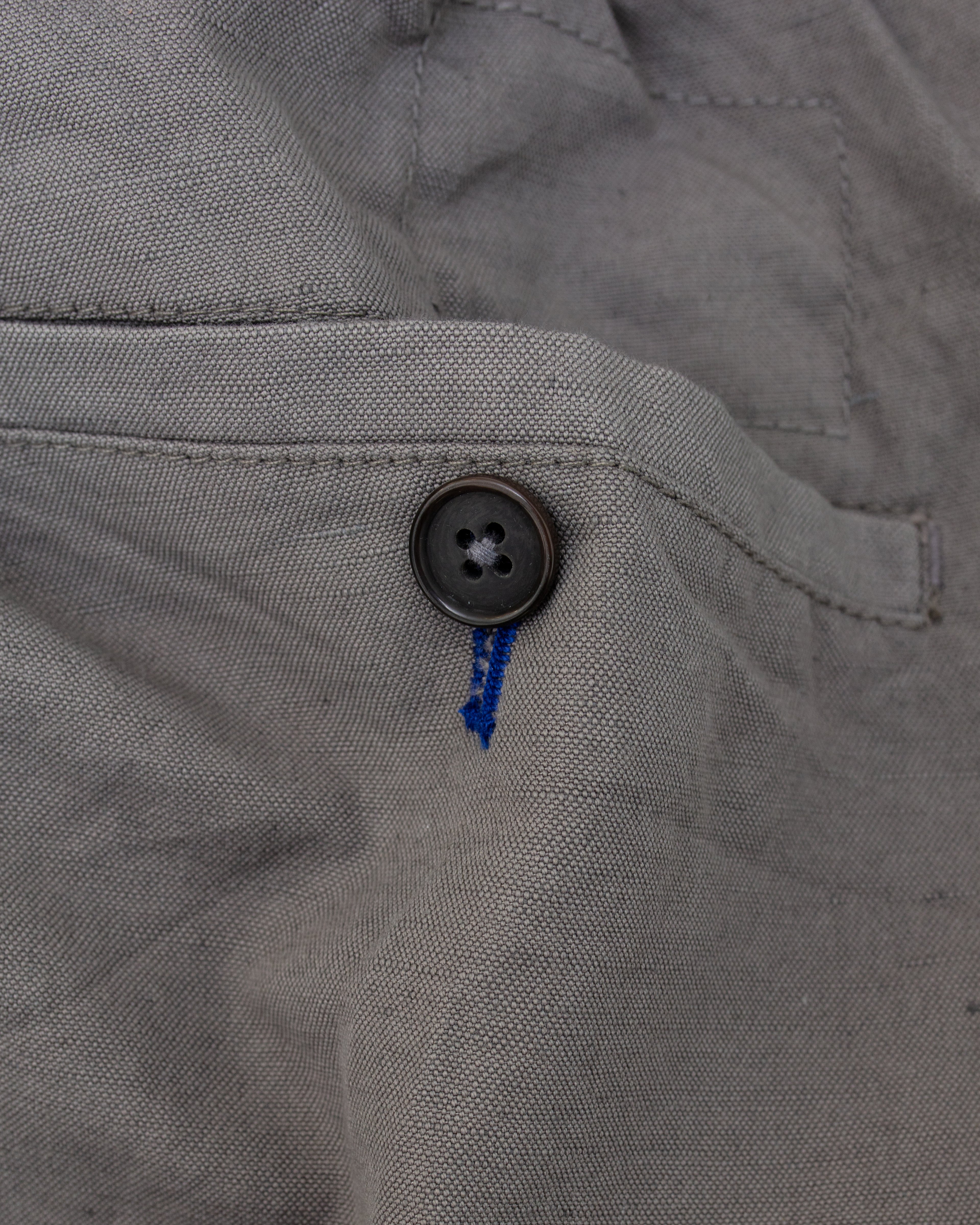 Oxford Pant Linen Slub Mid Grey
