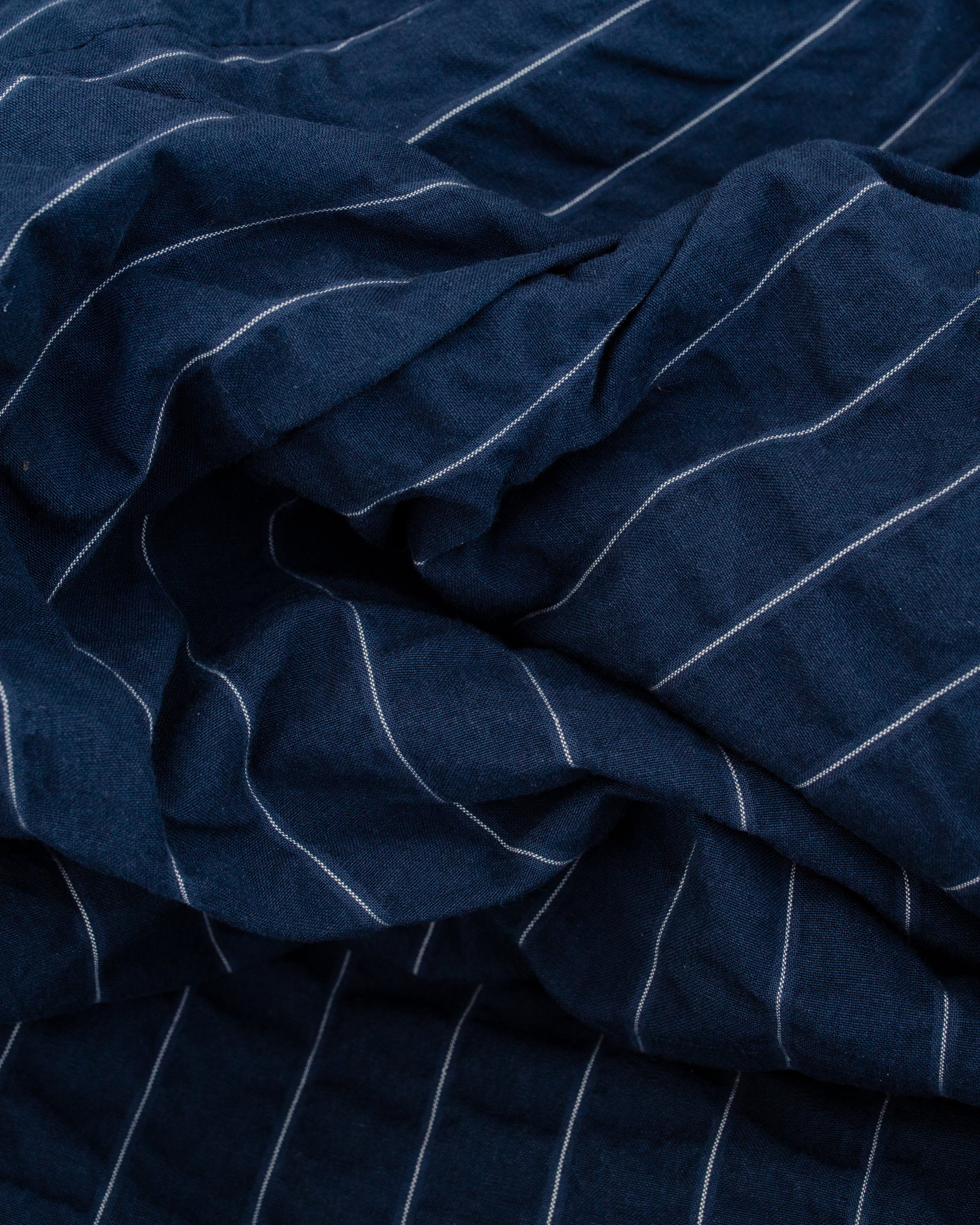 Pleated Track Pant Chester Stripe Navy