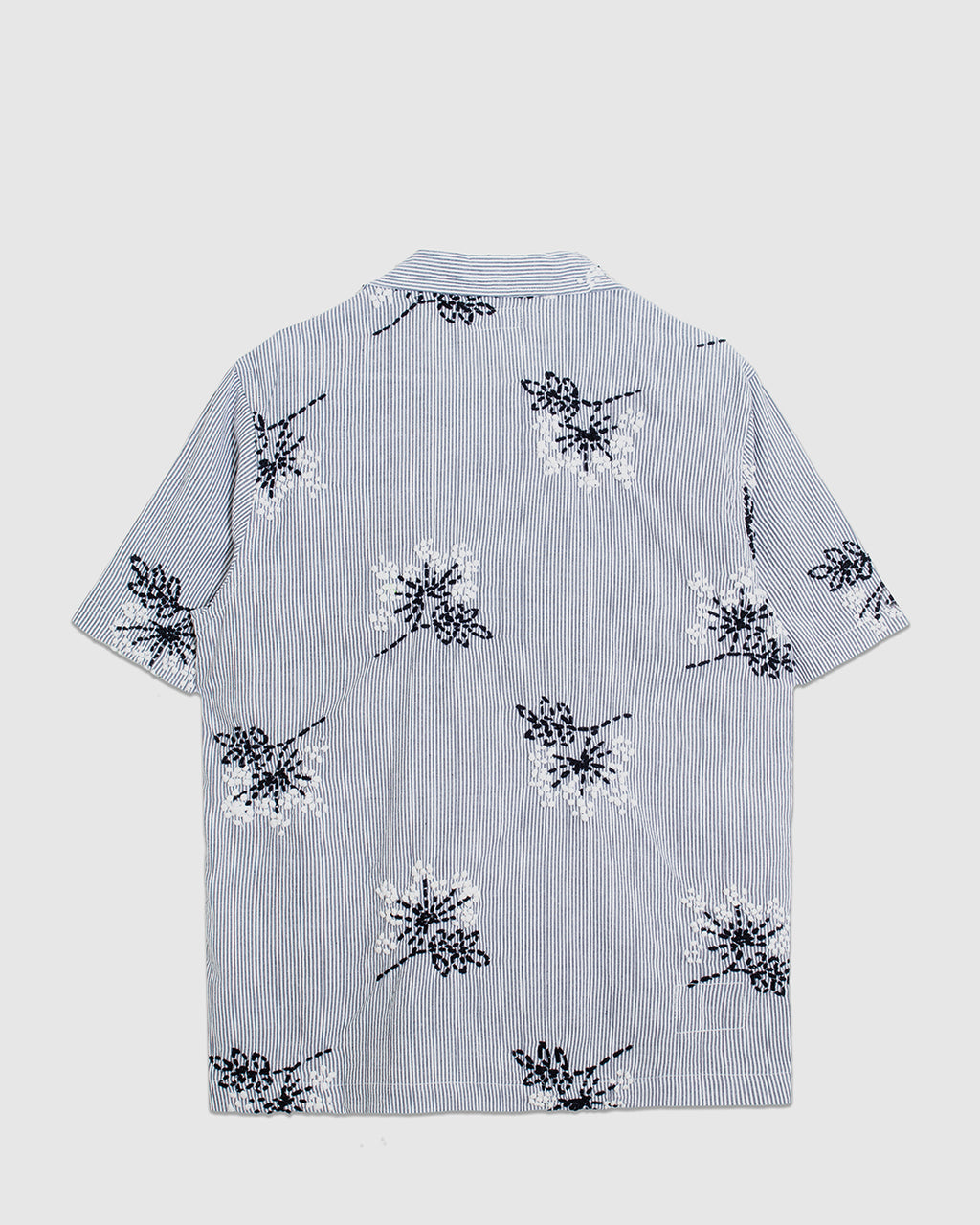 Road Shirt Hand Emb Stripe Grey