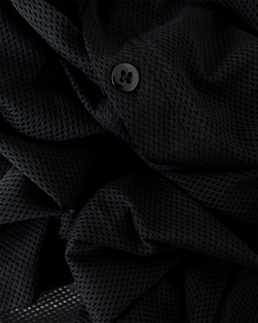 V-Neck Cardigan Knit Mesh Black