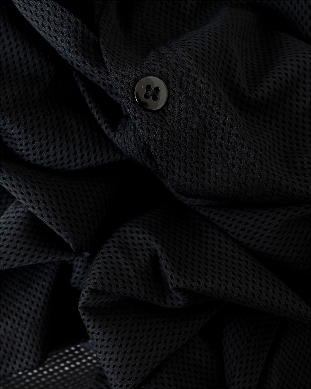 V-Neck Cardigan Knit Mesh Black