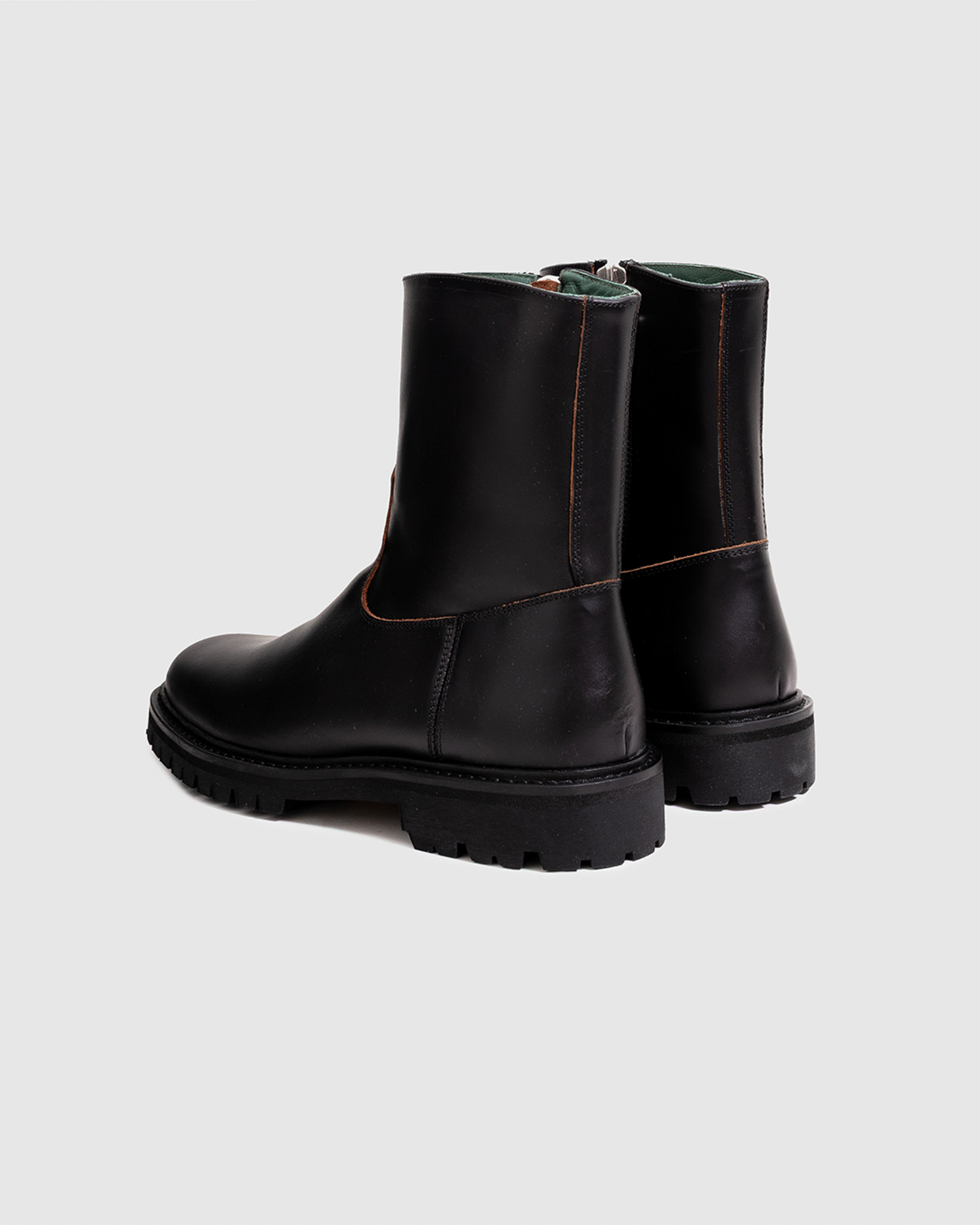 Moto Boot Black Nappa Leather