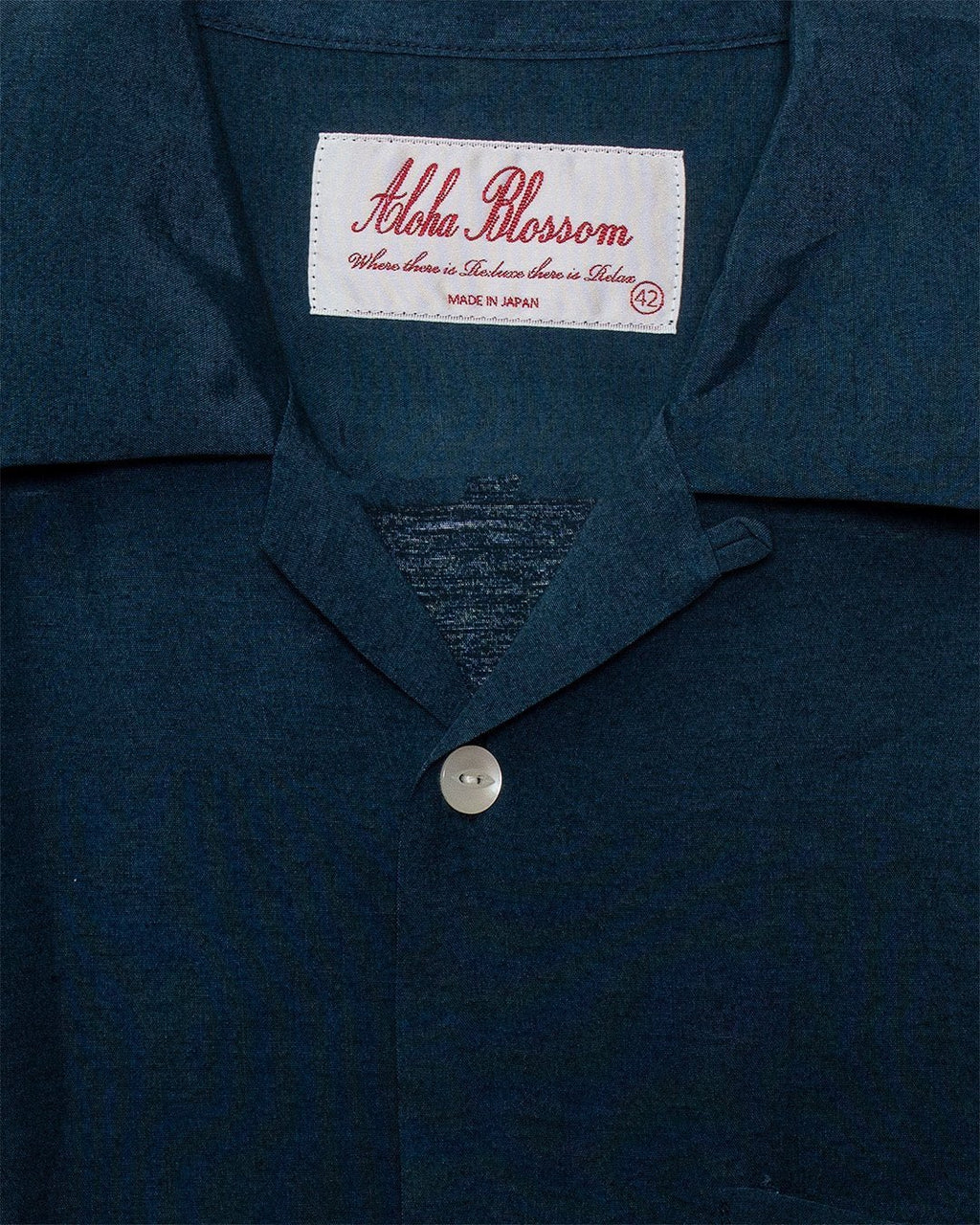 Flamingo Camp Shirt - Navy - ALOHA BLOSSOM