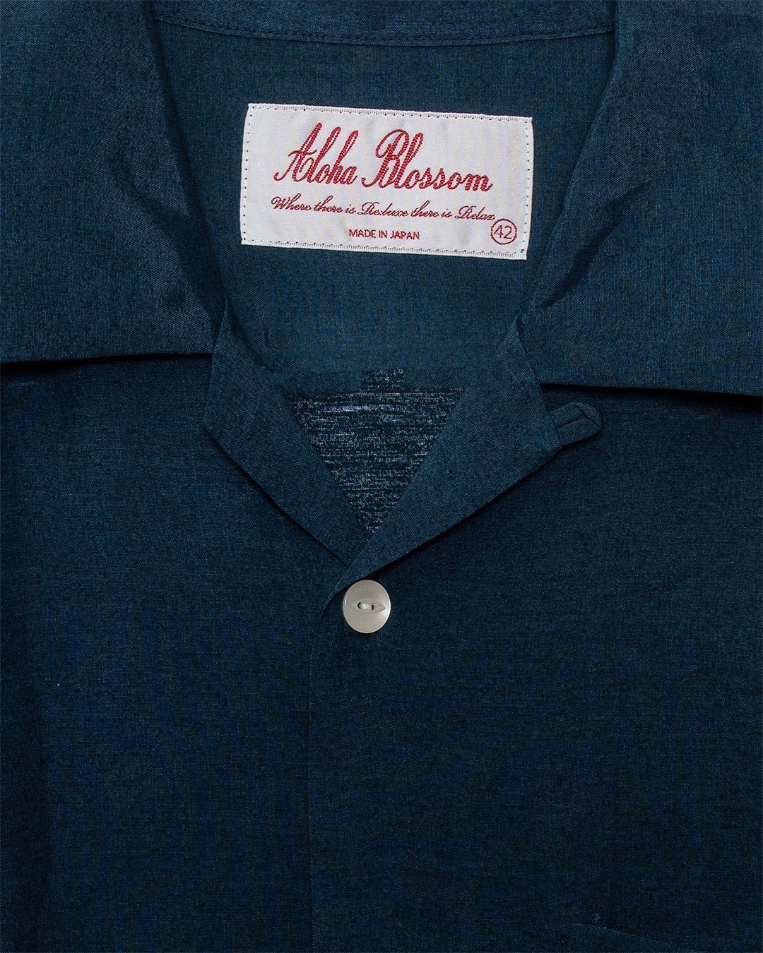 Flamingo Camp Shirt - Navy - ALOHA BLOSSOM