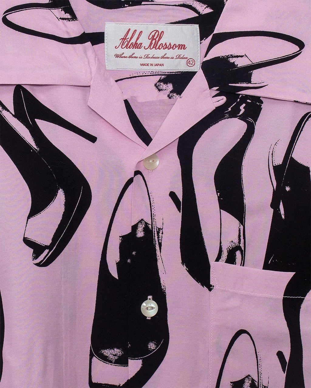 Heels Camp Shirt - Pink - ALOHA BLOSSOM