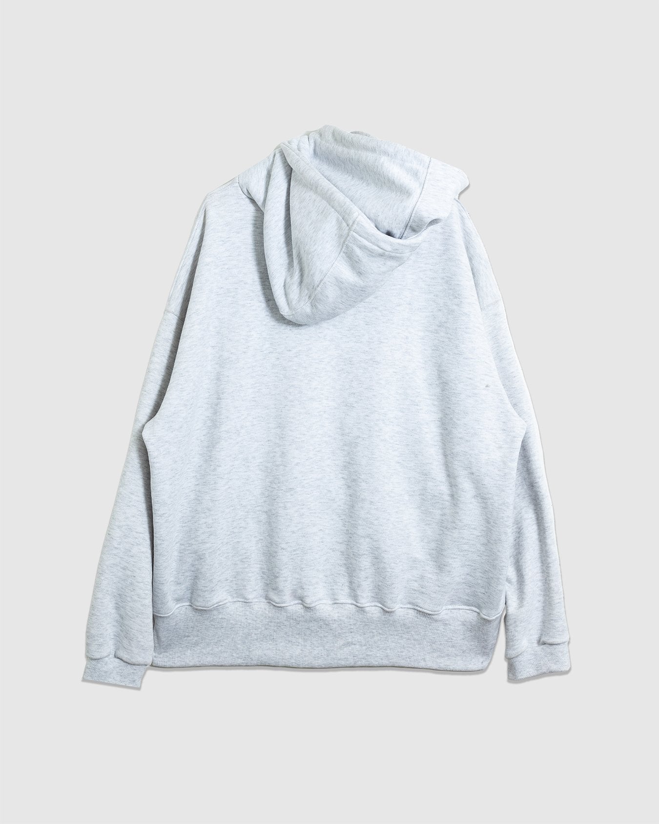 Oblique Balloon Double Hoodie - White - ANGLAN